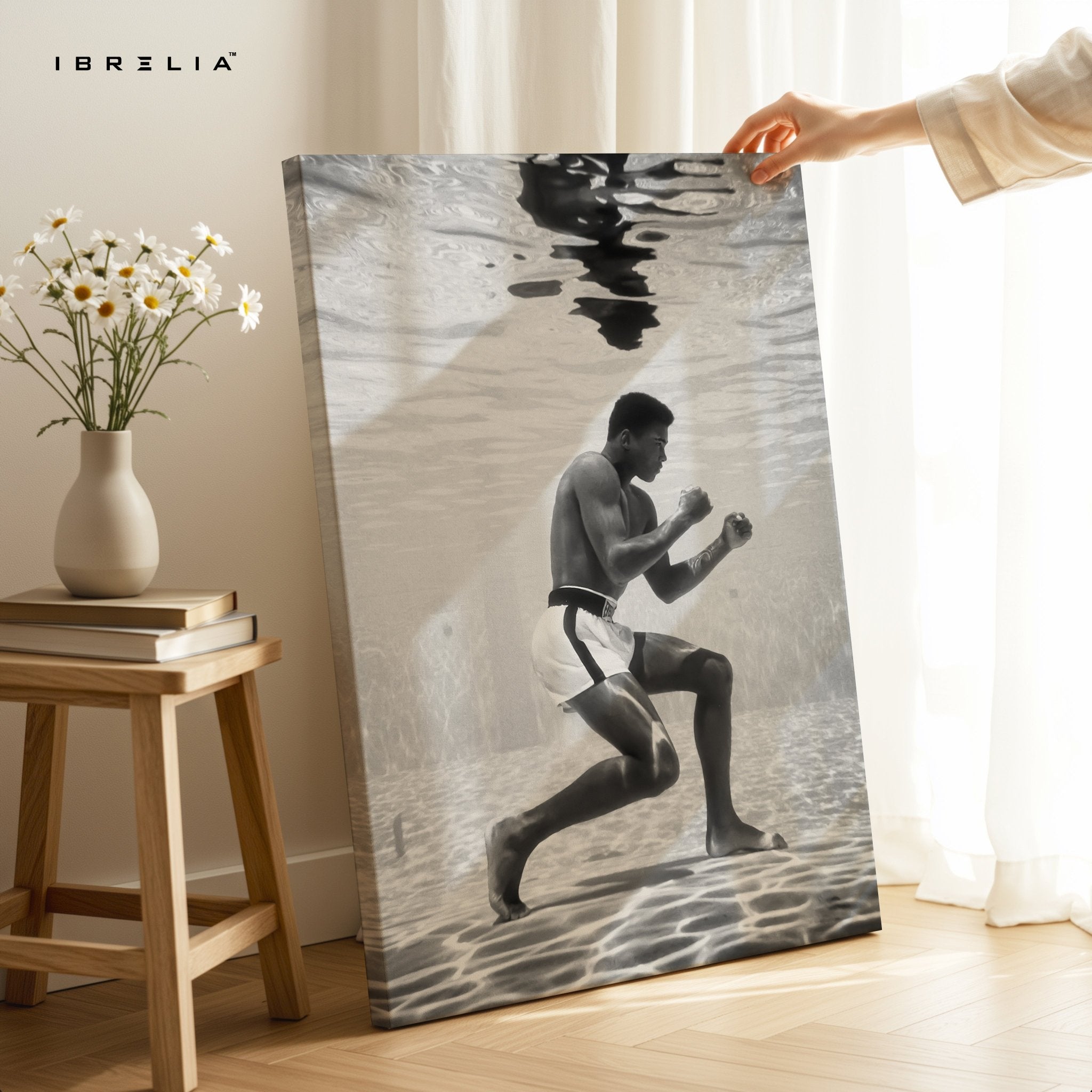 Muhammad Ali Underwater Boxing – 4K Ultra Wrap Frame Wall Art in Pakistan | IBRELIA™ - IBRELIA