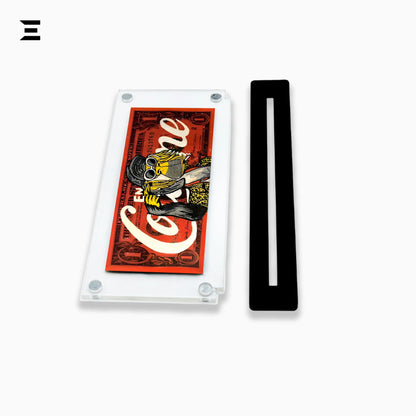 Premium Magnetic Acrylic Frame with Black Base – Coco Ape $1 Dollar Pop Art IBRELIA