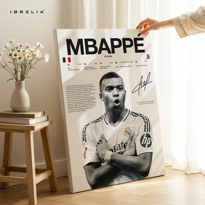 Kylian Mbappé – Real Madrid Era 4K Ultra Wrap Frame Wall Art in Pakistan | IBRELIA™ - IBRELIA