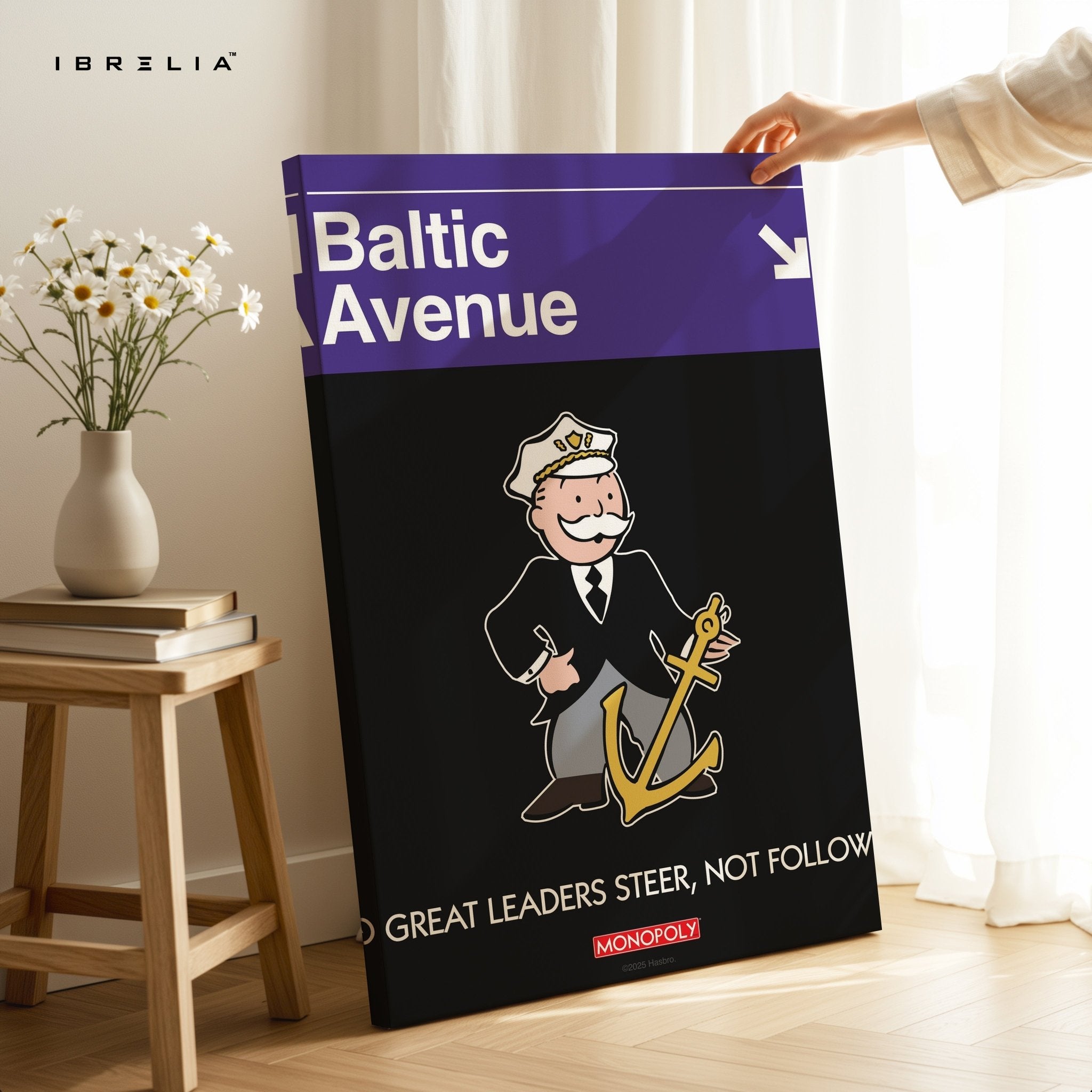 Monopoly “Baltic Avenue” Wall Art – Great Leaders Steer, Not Follow | IBRELIA™ - IBRELIA