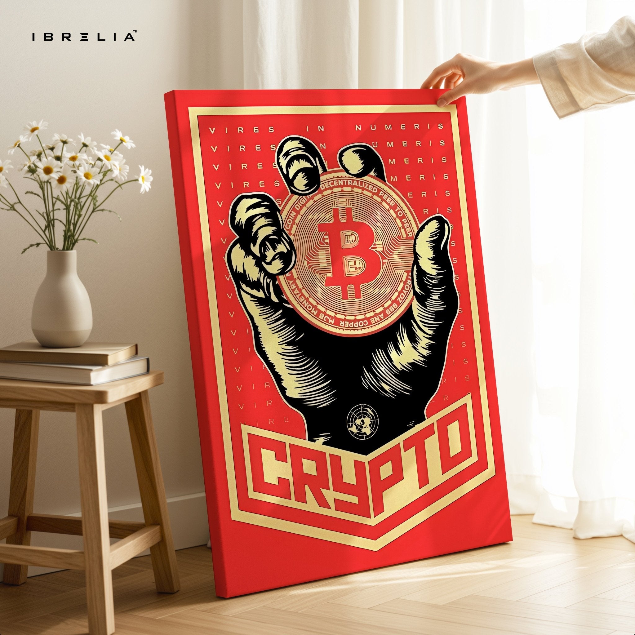 Crypto Bitcoin Wall Art – Power in Numbers Edition | IBRELIA™ - IBRELIA