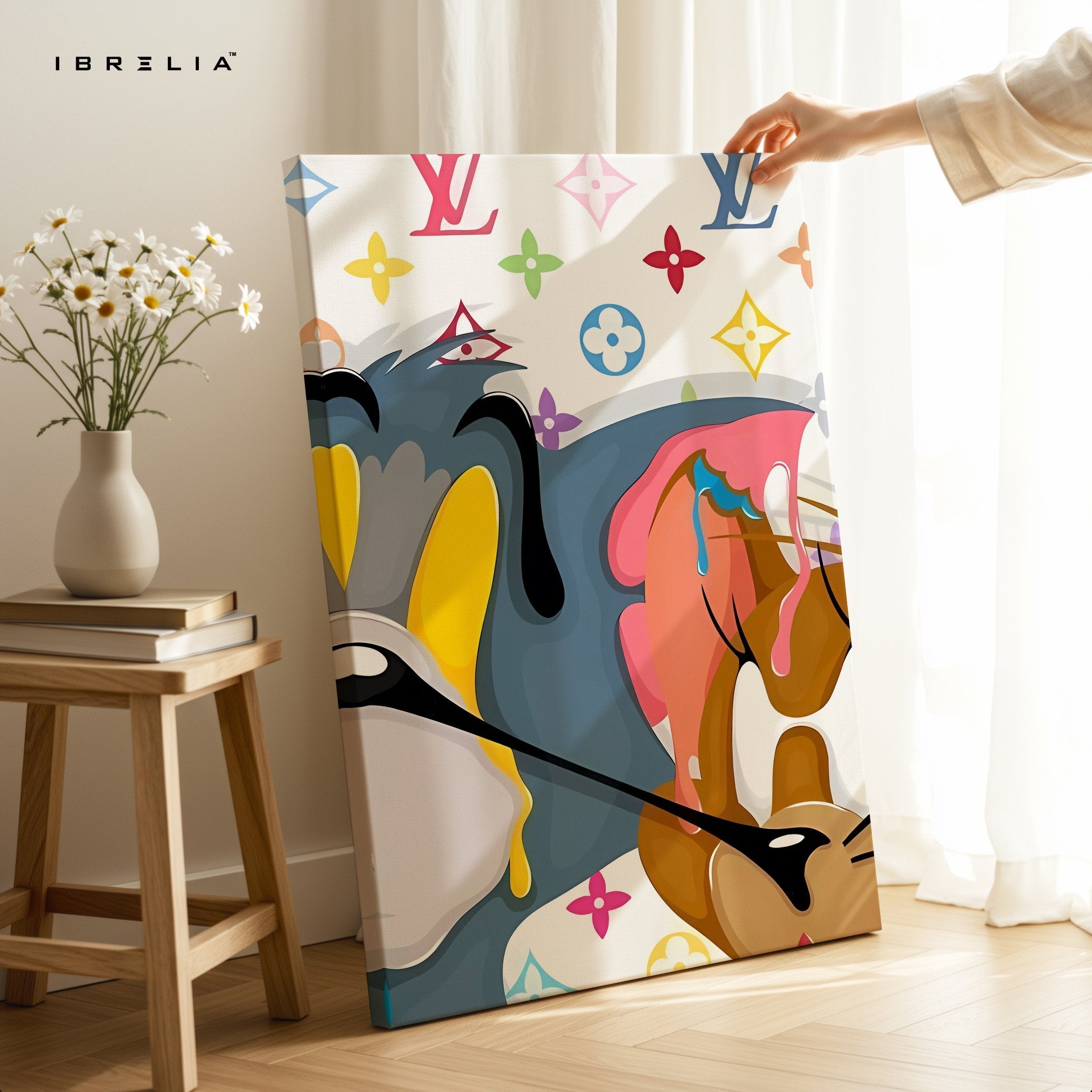 Tom & Jerry “LV Drip Edition” 4K Wall Art in Pakistan | IBRELIA™ - IBRELIA