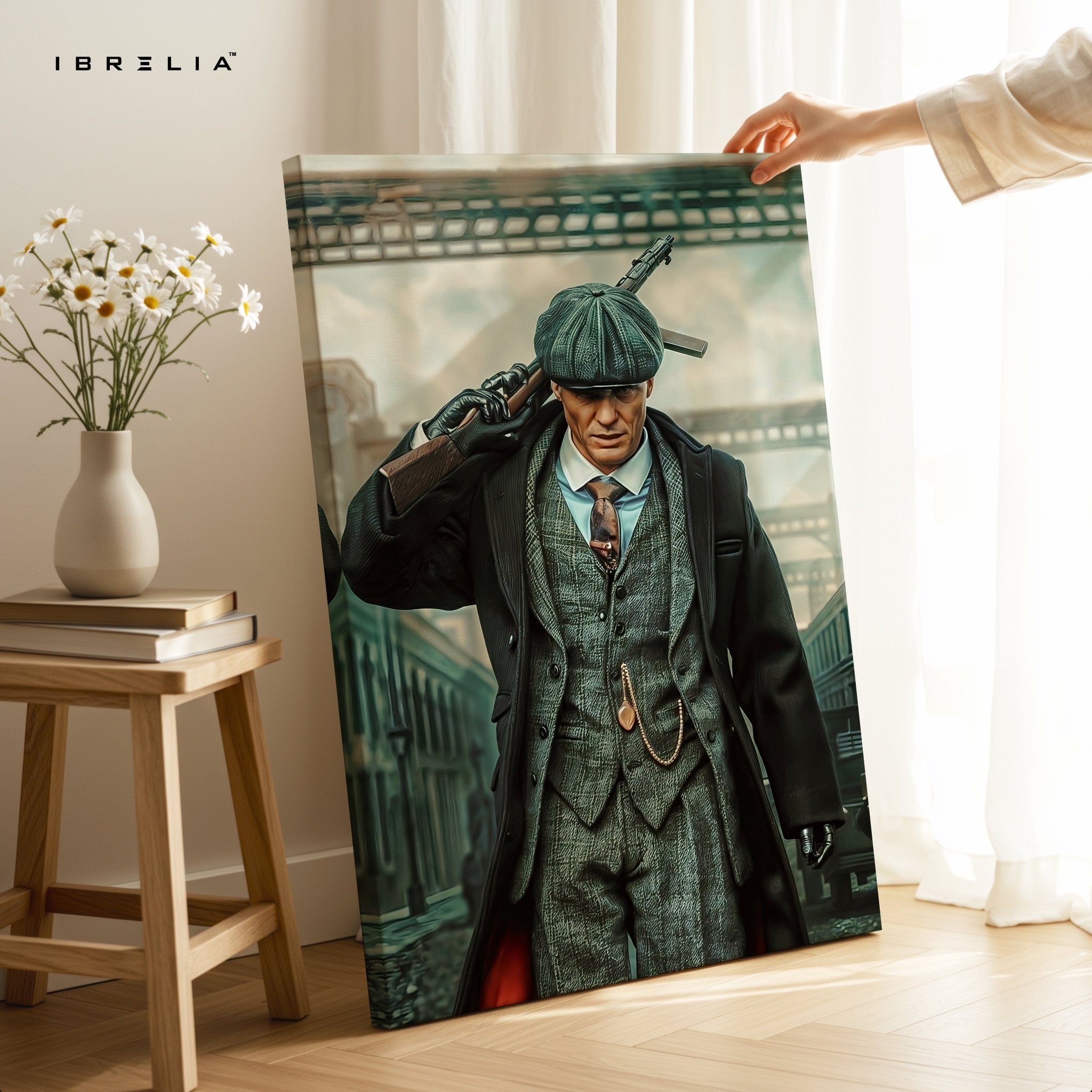 Thomas Shelby Peaky Blinders Gun Scene 4K Ultra Wrap Frame Wall Art in Pakistan | IBRELIA™ - IBRELIA