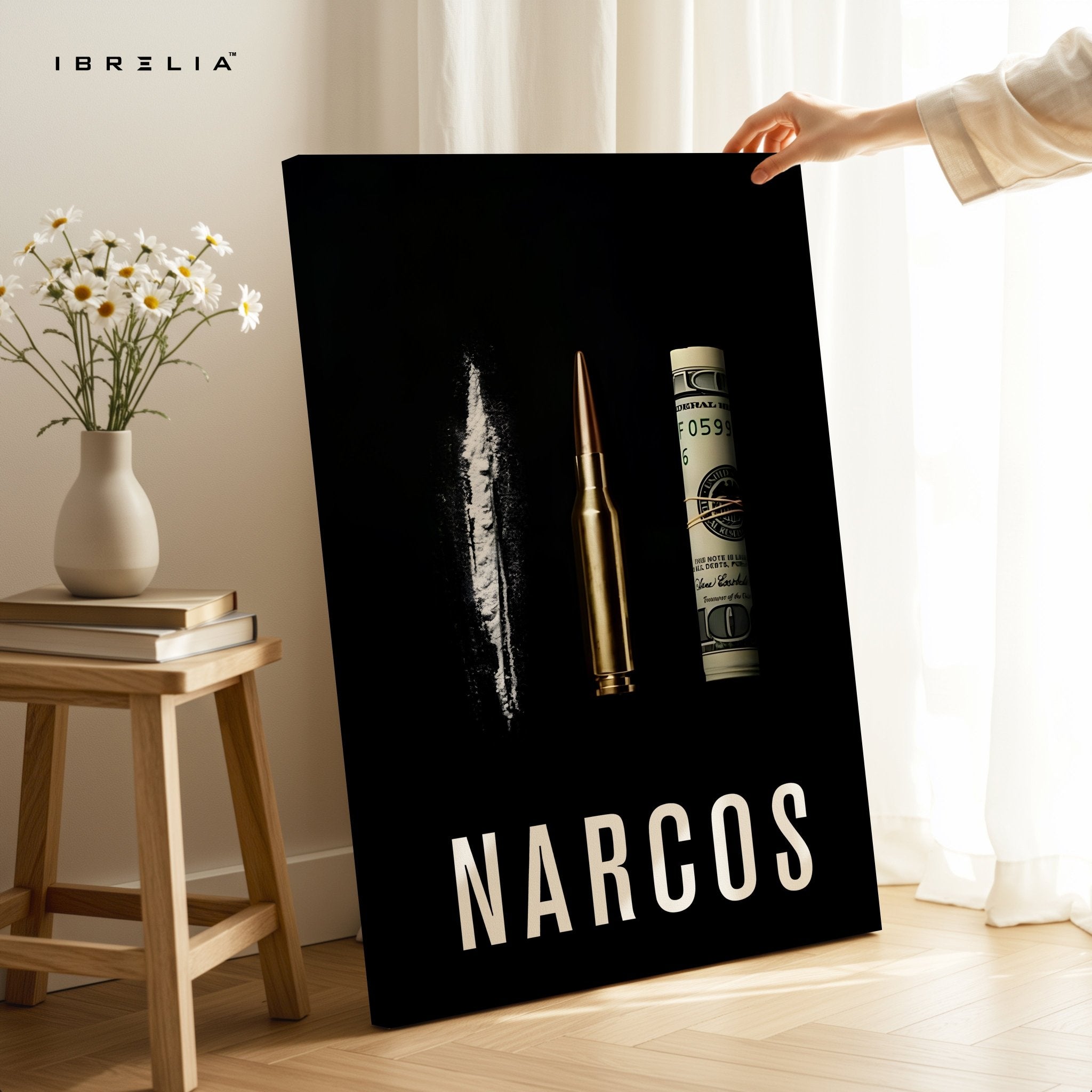 Narcos – Power, Money & Chaos 4K Ultra Wrap Frame Wall Art in Pakistan | IBRELIA™ - IBRELIA