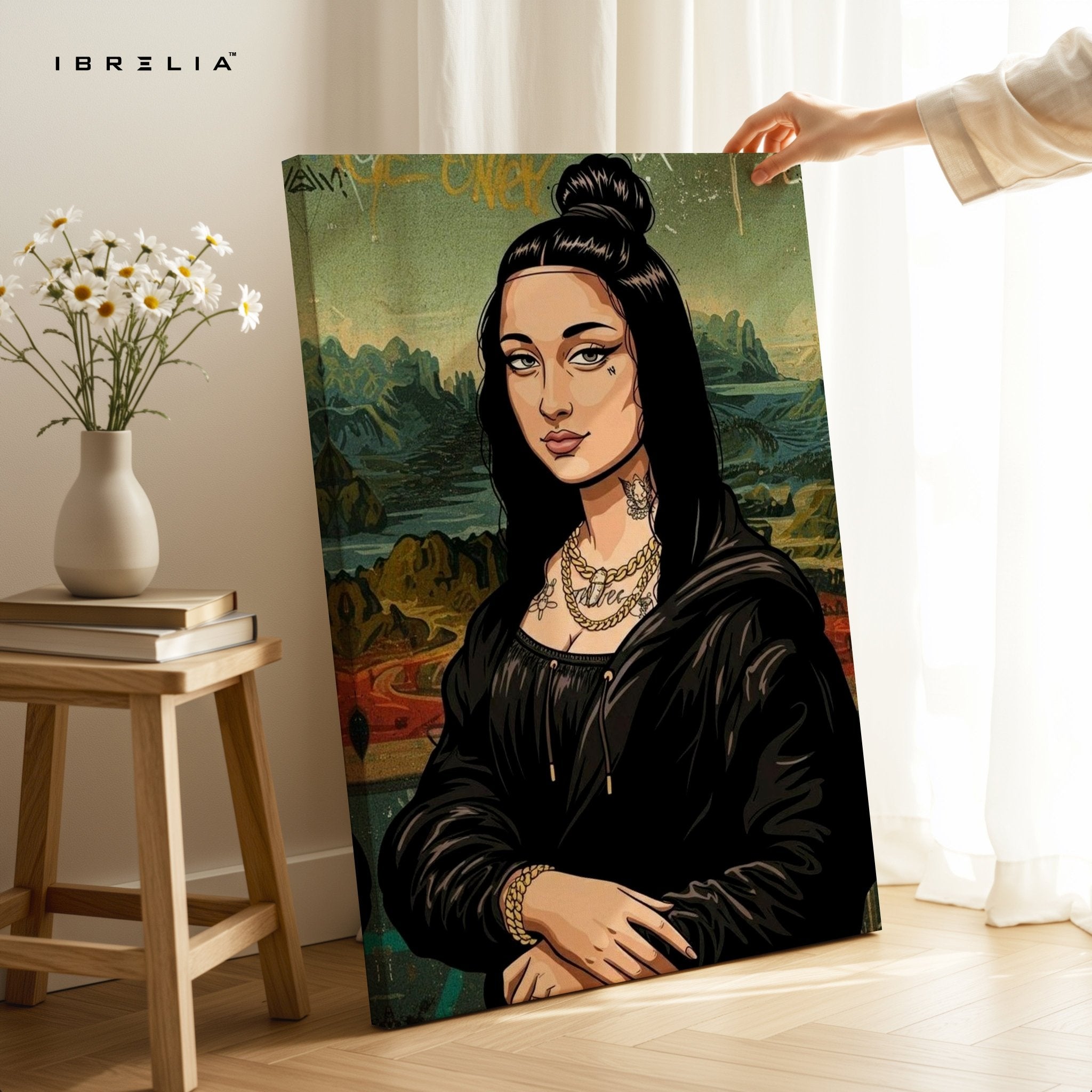 Gangsta Mona Lisa Wall Frame | 4K Ultra Wrap Frame Wall Art in Pakistan | IBRELIA™ - IBRELIA
