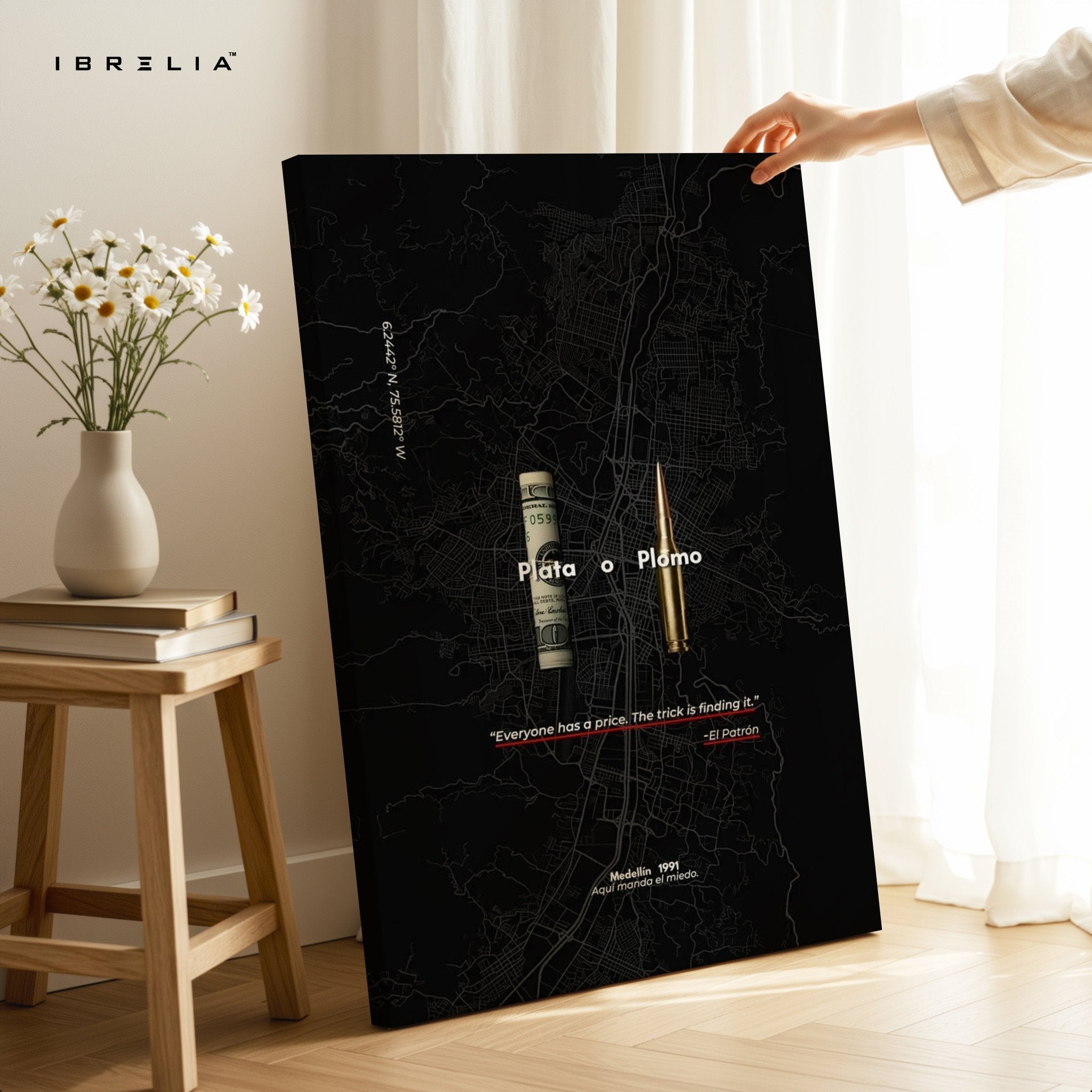 Plata O Plomo Wall Frame | 4K Ultra Wrap Frame Wall Art in Pakistan | IBRELIA™ - IBRELIA