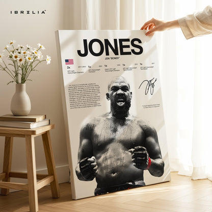 Jon Jones “Bones” – UFC Champion 4K Ultra Wrap Frame Wall Art in Pakistan | IBRELIA™ - IBRELIA