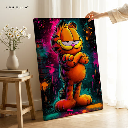 Graffiti Garfield Wall Frame | 4K Ultra Wrap Frame Wall Art in Pakistan | IBRELIA™ - IBRELIA