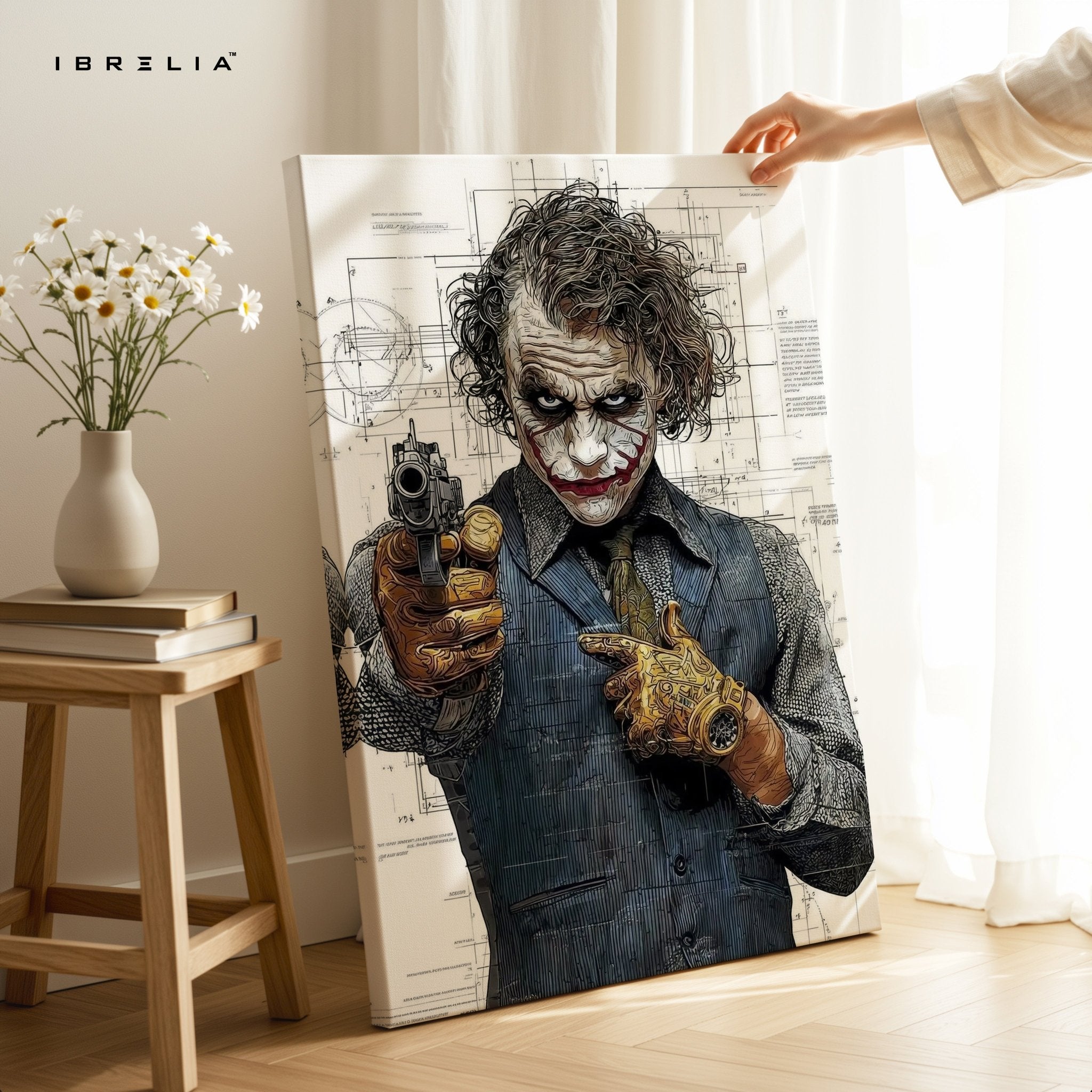 Blueprint Joker 4K Ultra HD Wall Art in Pakistan | IBRELIA™ - IBRELIA