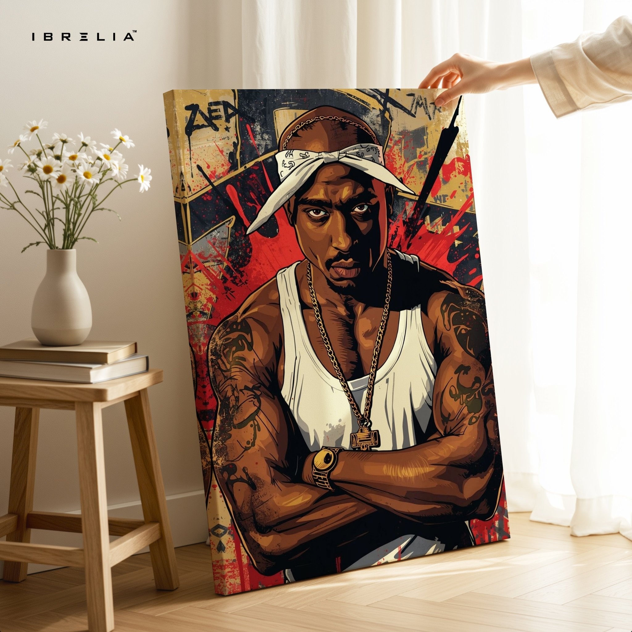 Tupac Shakur Wall Frame | 4K Ultra Wrap Frame Wall Art in Pakistan | IBRELIA™ - IBRELIA