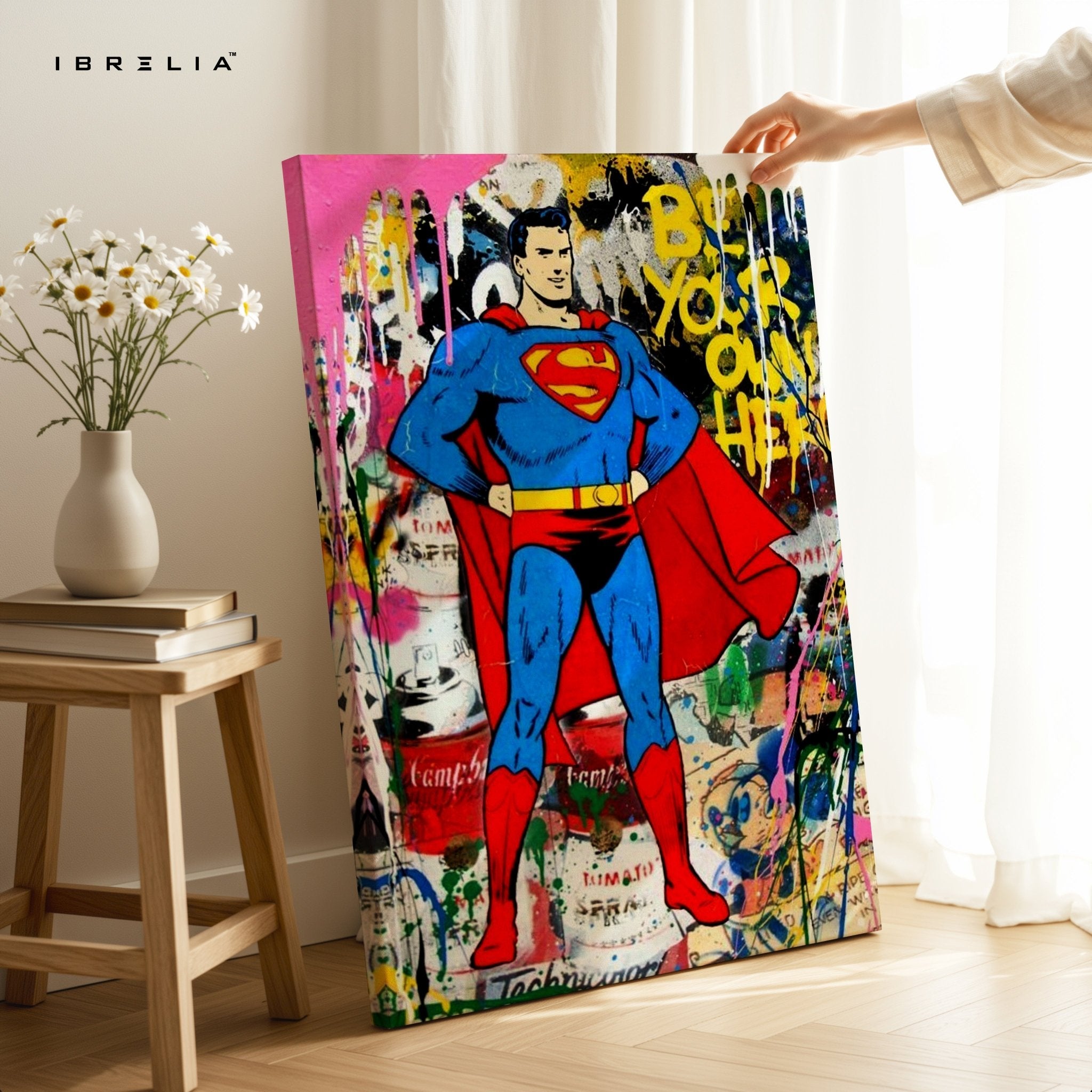 Superman “Be Your Own Hero” Wall Frame | 4K Ultra Wrap Frame Wall Art in Pakistan | IBRELIA™ - IBRELIA