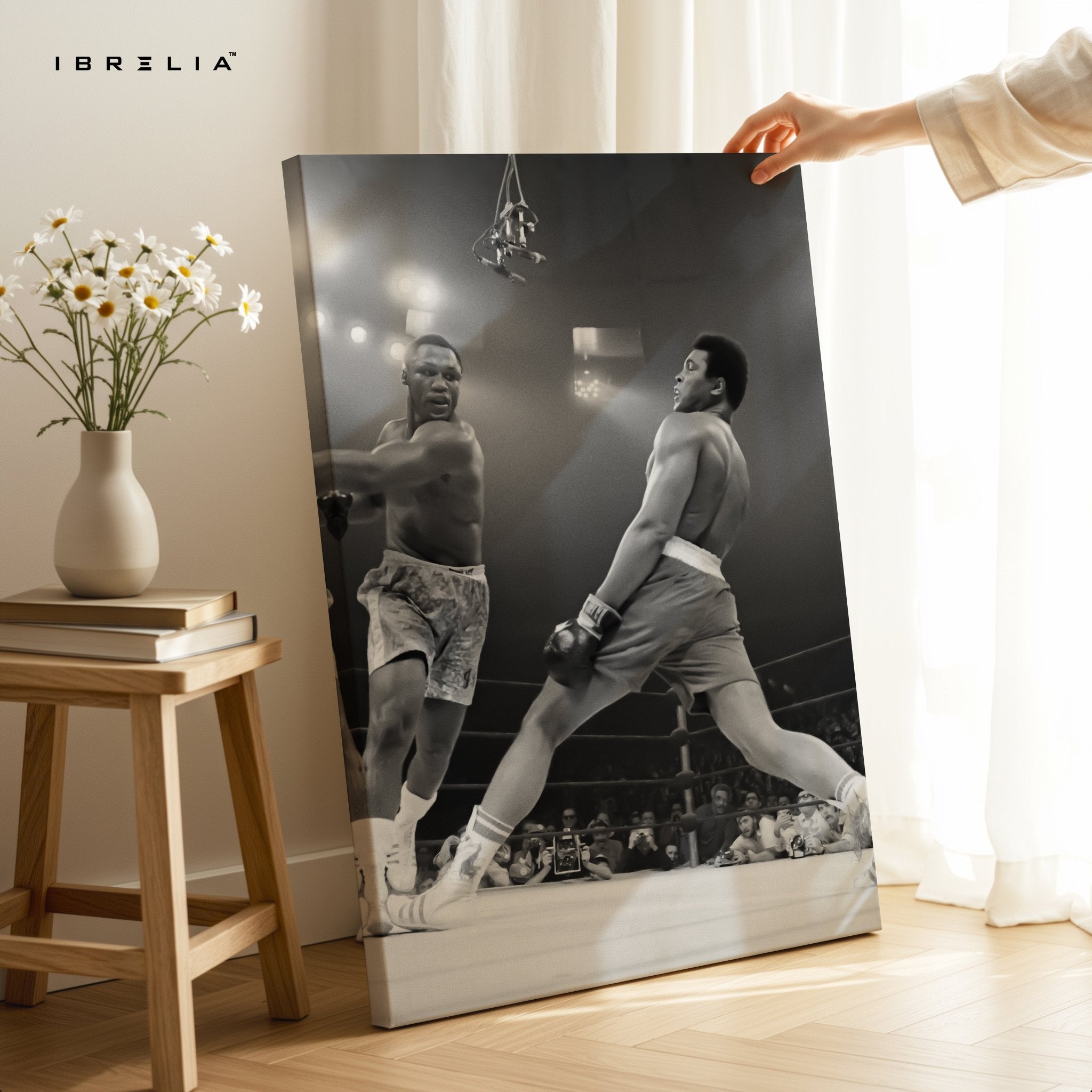 Muhammad Ali Knockout Punch – 4K Ultra Wrap Frame Wall Art in Pakistan | IBRELIA™ - IBRELIA