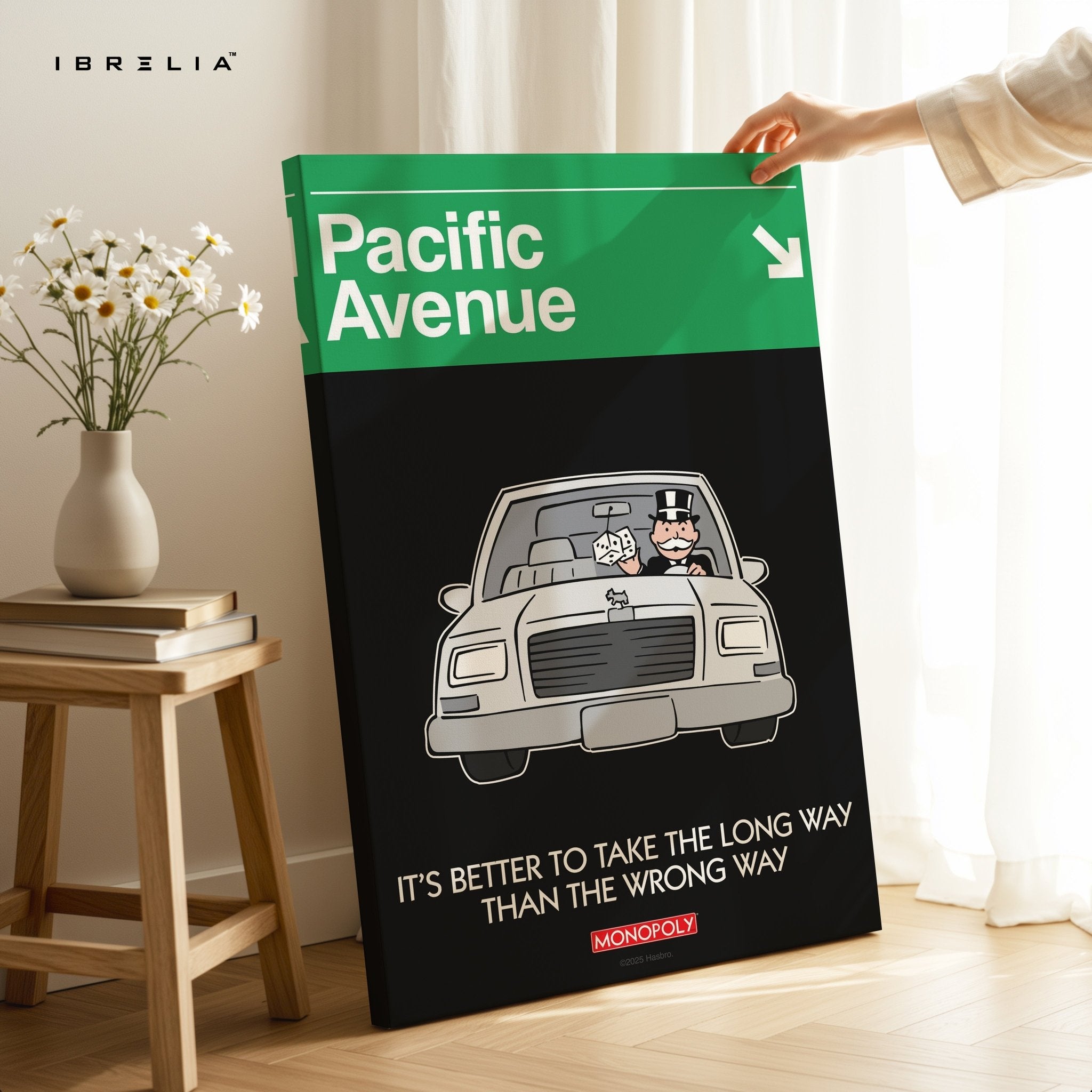Monopoly “Pacific Avenue” Wall Art – Luxury Motivational Edition | IBRELIA™ - IBRELIA