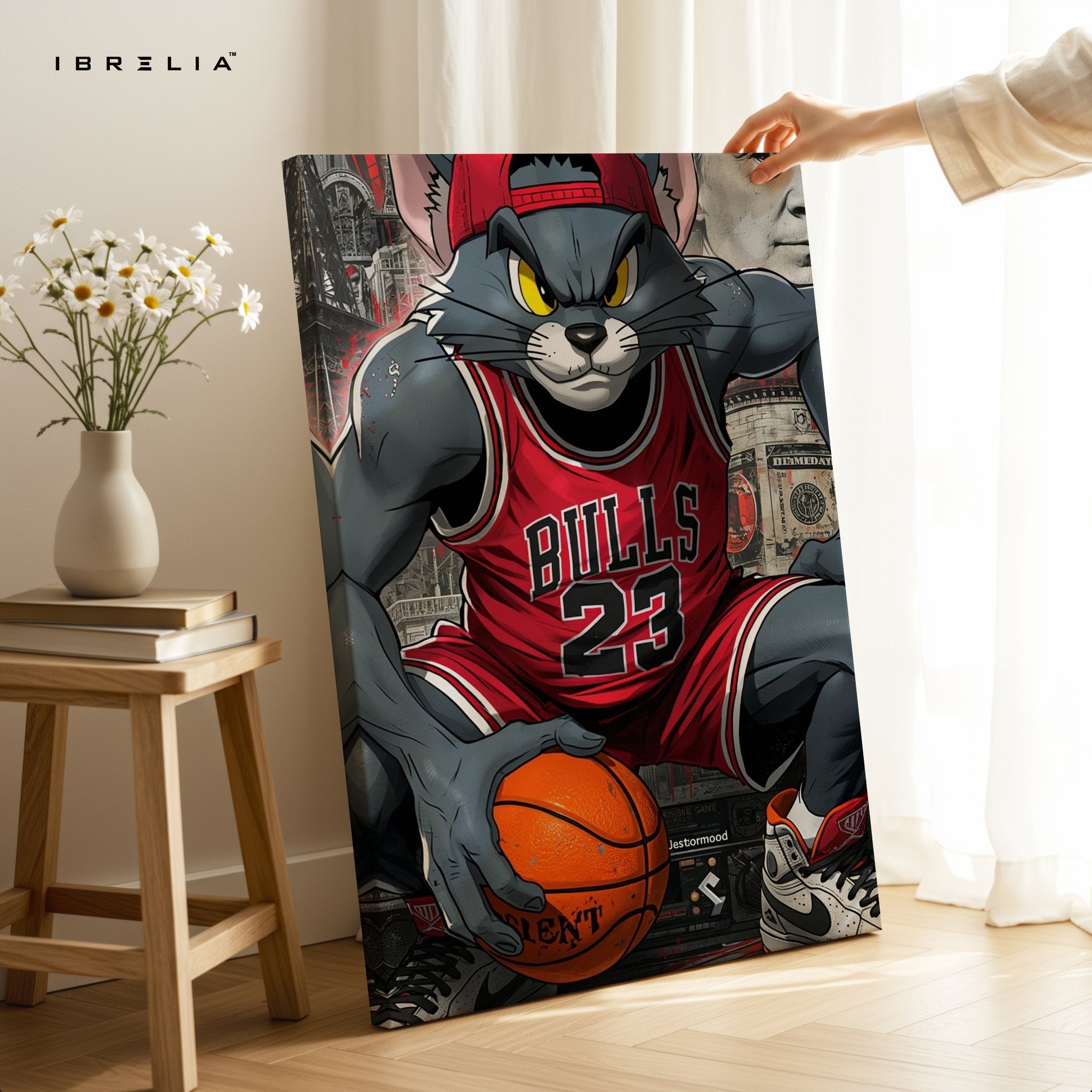 Tom Bulls Basketball – 4K Ultra Wrap Frame Wall Art in Pakistan | IBRELIA™ - IBRELIA