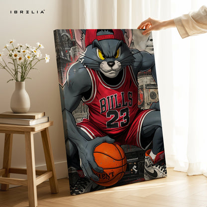 Tom Bulls Basketball – 4K Ultra Wrap Frame Wall Art in Pakistan | IBRELIA™ - IBRELIA