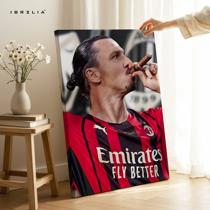 Zlatan Ibrahimović Champion’s Cigar – 4K Ultra Wrap Frame Wall Art in Pakistan | IBRELIA™ - IBRELIA