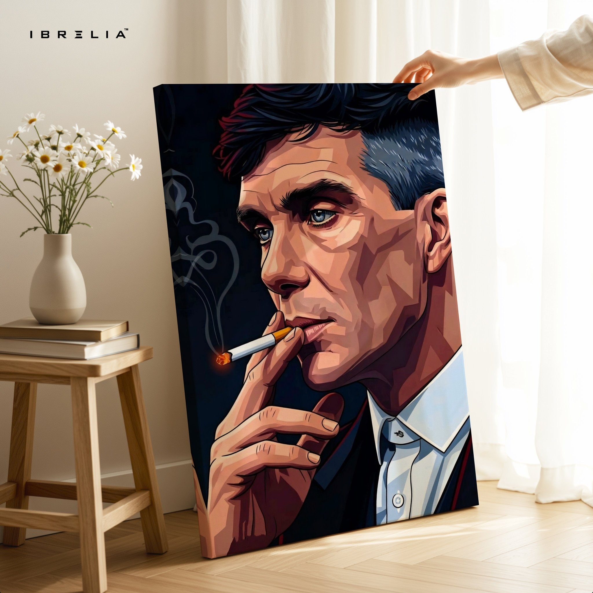 Thomas Shelby Smoking Wall Frame | 4K Ultra Wrap Frame Wall Art in Pakistan | IBRELIA™ - IBRELIA