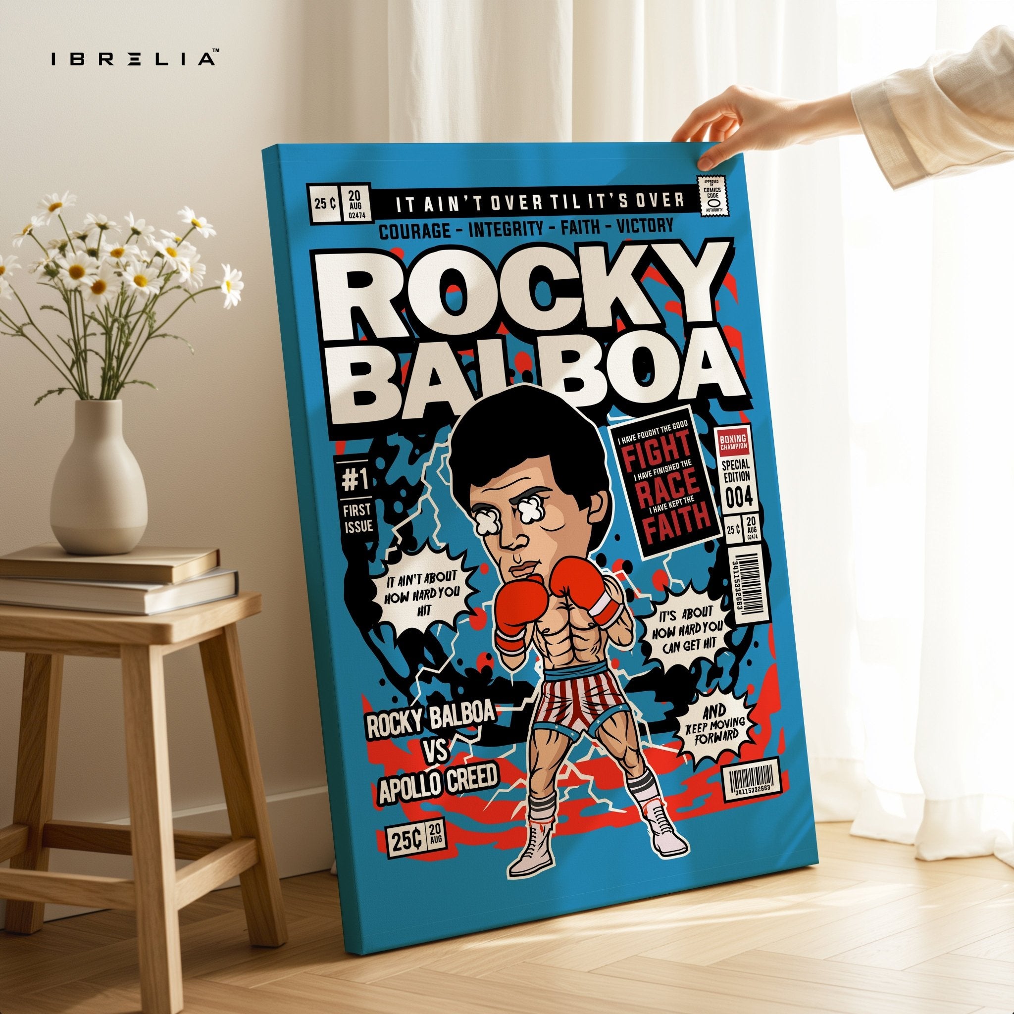 Rocky Balboa “Comic Pop Edition” 4K Wall Art in Pakistan | IBRELIA™ - IBRELIA