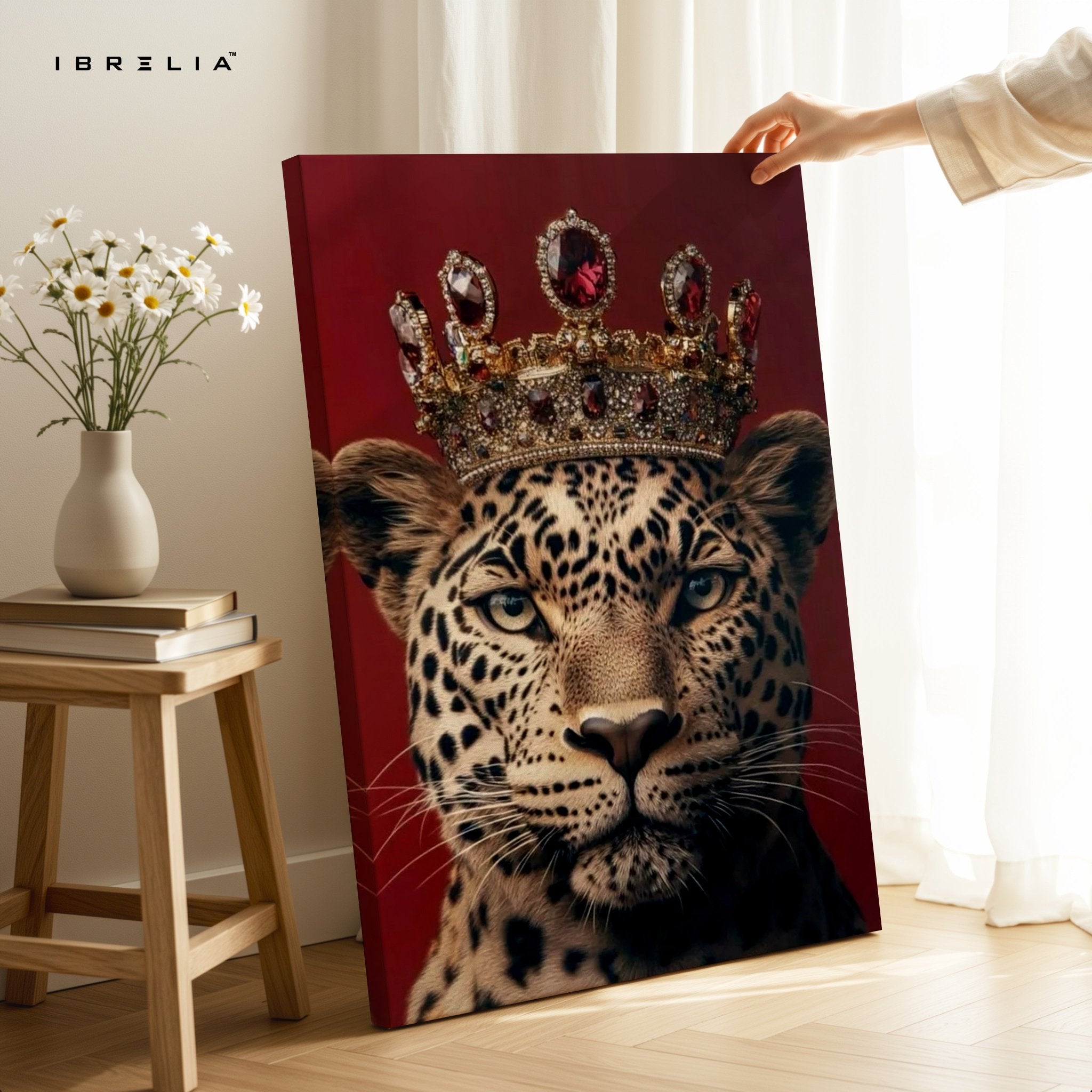 Royal Leopard King 4K Ultra HD Wall Art in Pakistan | IBRELIA™ - IBRELIA