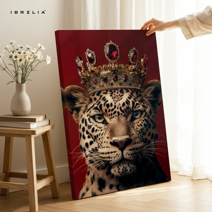Royal Leopard King 4K Ultra HD Wall Art in Pakistan | IBRELIA™ - IBRELIA