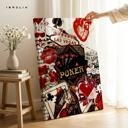 Vegas Poker Wall Frame | 4K Ultra Wrap Frame Wall Art in Pakistan | IBRELIA™ - IBRELIA