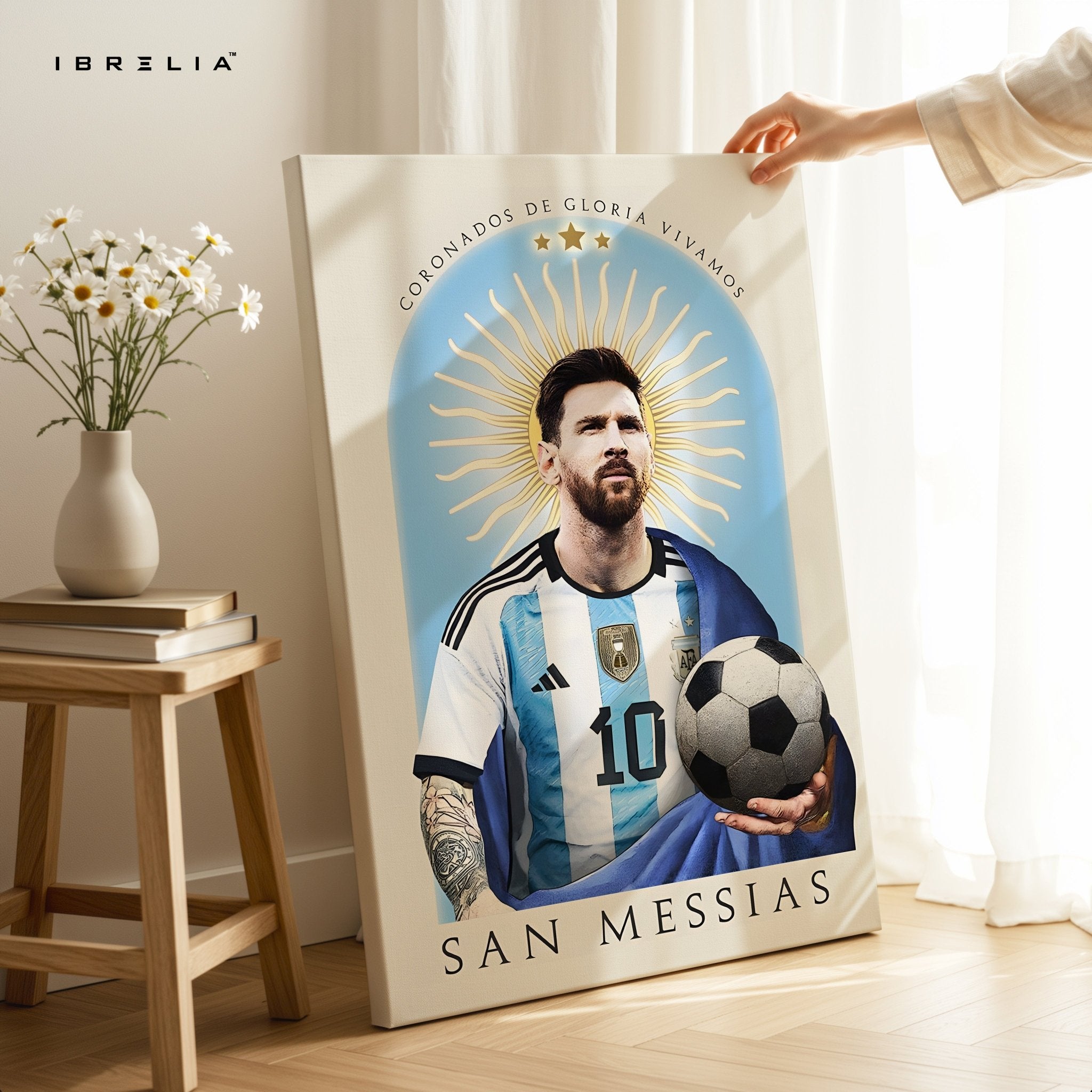 Lionel Messi Wall Art – San Messias Edition | IBRELIA™ - IBRELIA