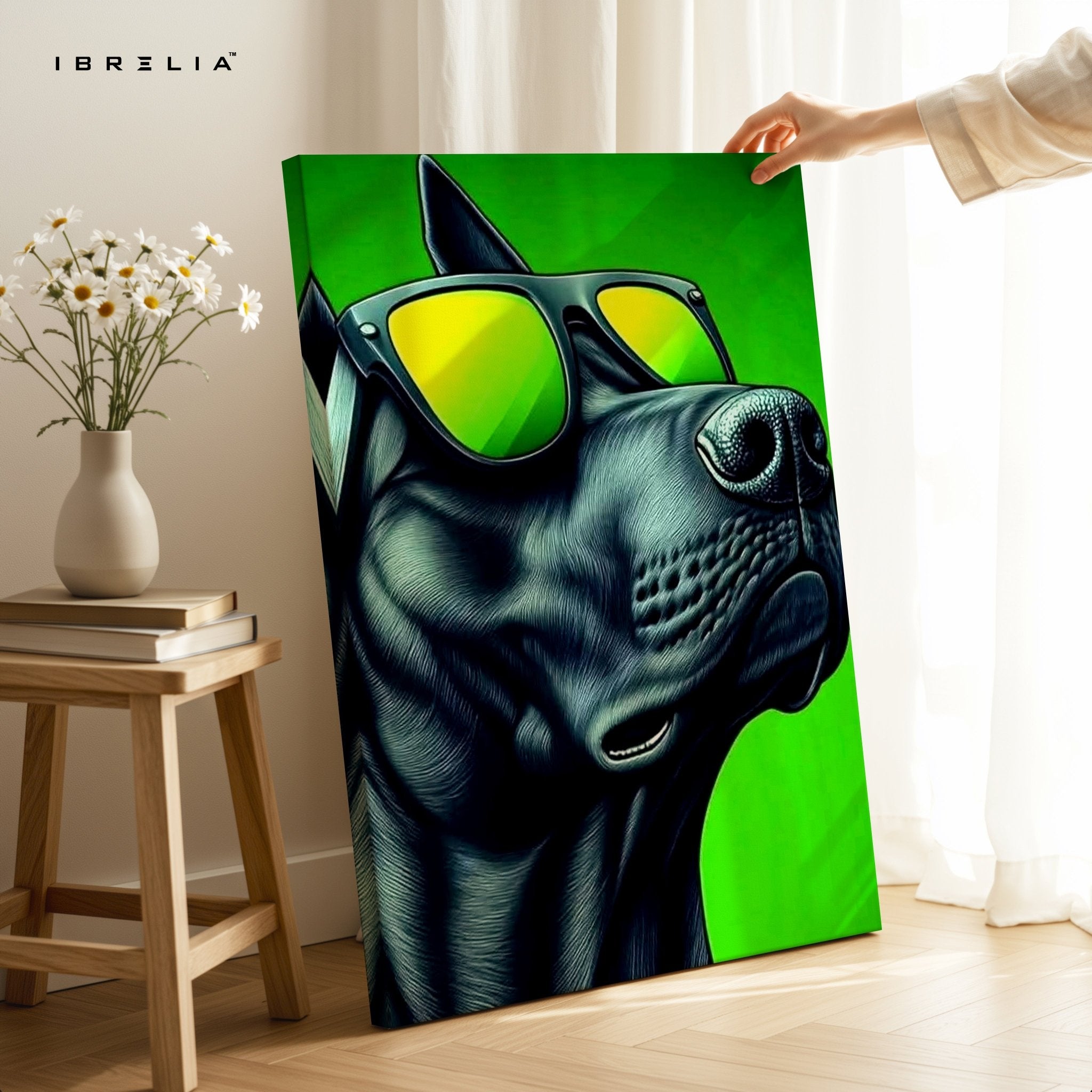 Cool Dog Wall Frame | 4K Ultra Wrap Frame Wall Art in Pakistan | IBRELIA™ - IBRELIA