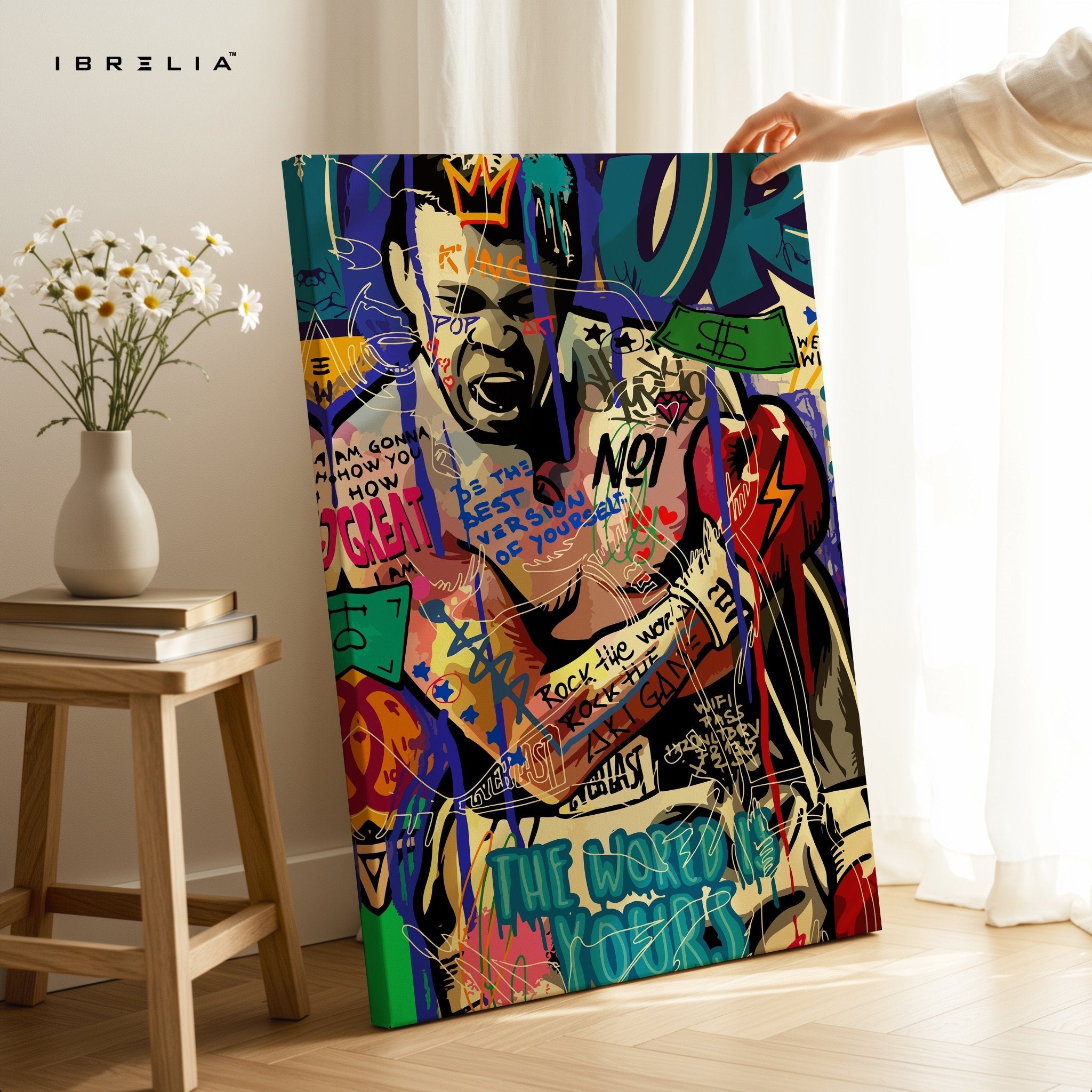 Muhammad Ali “The Greatest” Graffiti 4K Wall Art in Pakistan | IBRELIA™ - IBRELIA