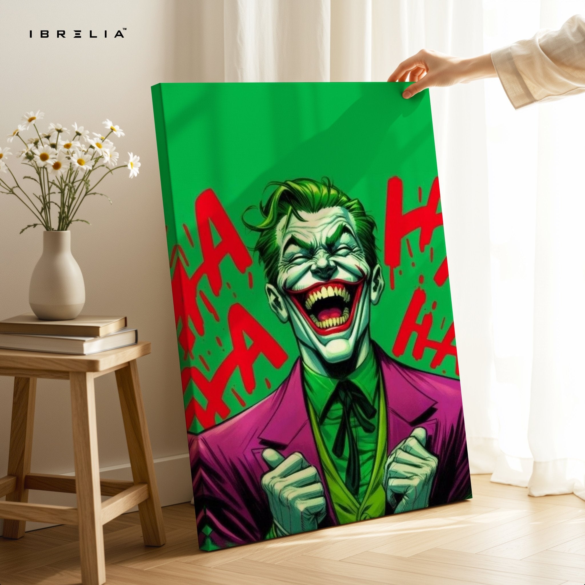 Joker Laughing Wall Frame | 4K Ultra Wrap Frame Wall Art in Pakistan | IBRELIA™