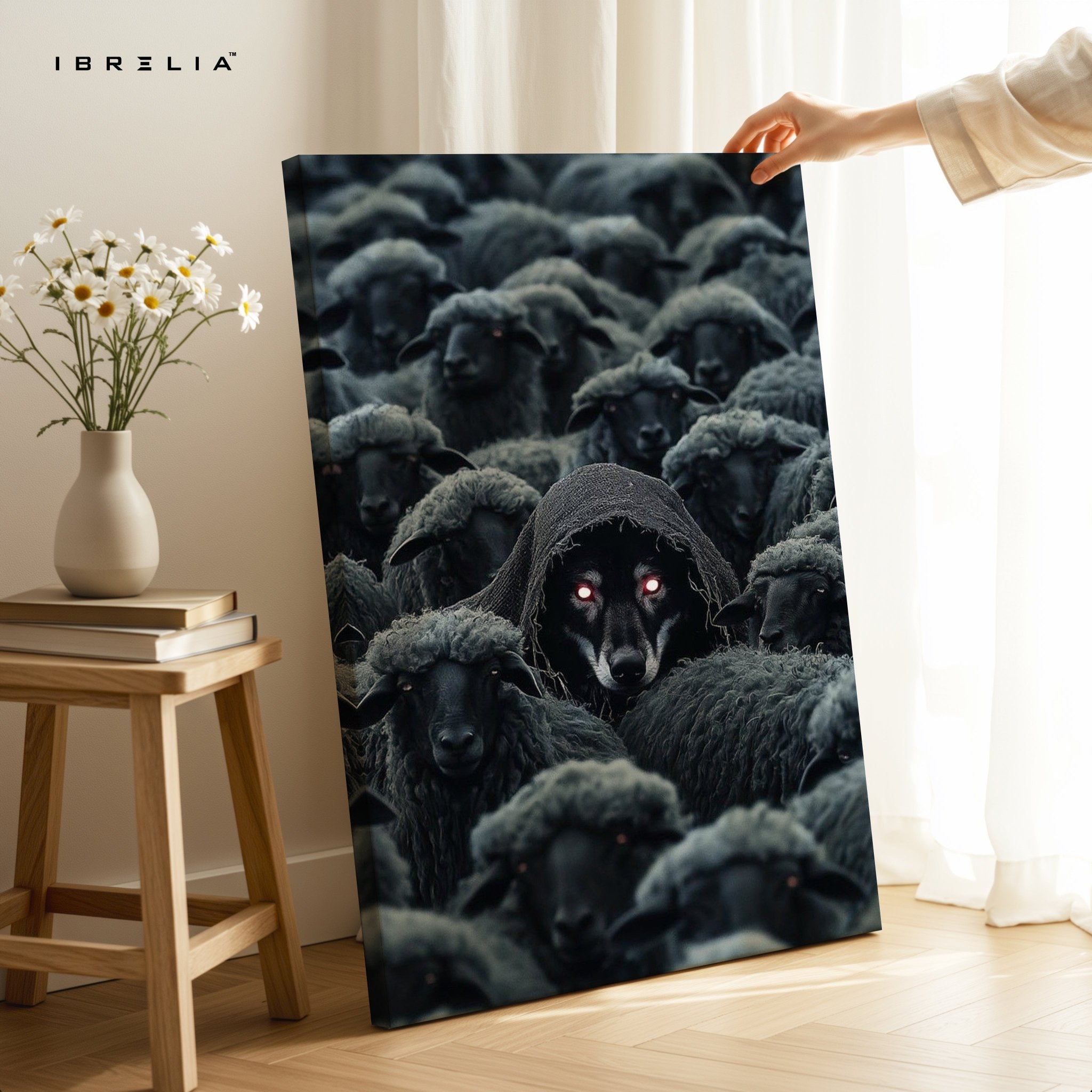 Wolf Among Sheep Wall Frame | 4K Ultra Wrap Frame Wall Art in Pakistan | IBRELIA™ - IBRELIA