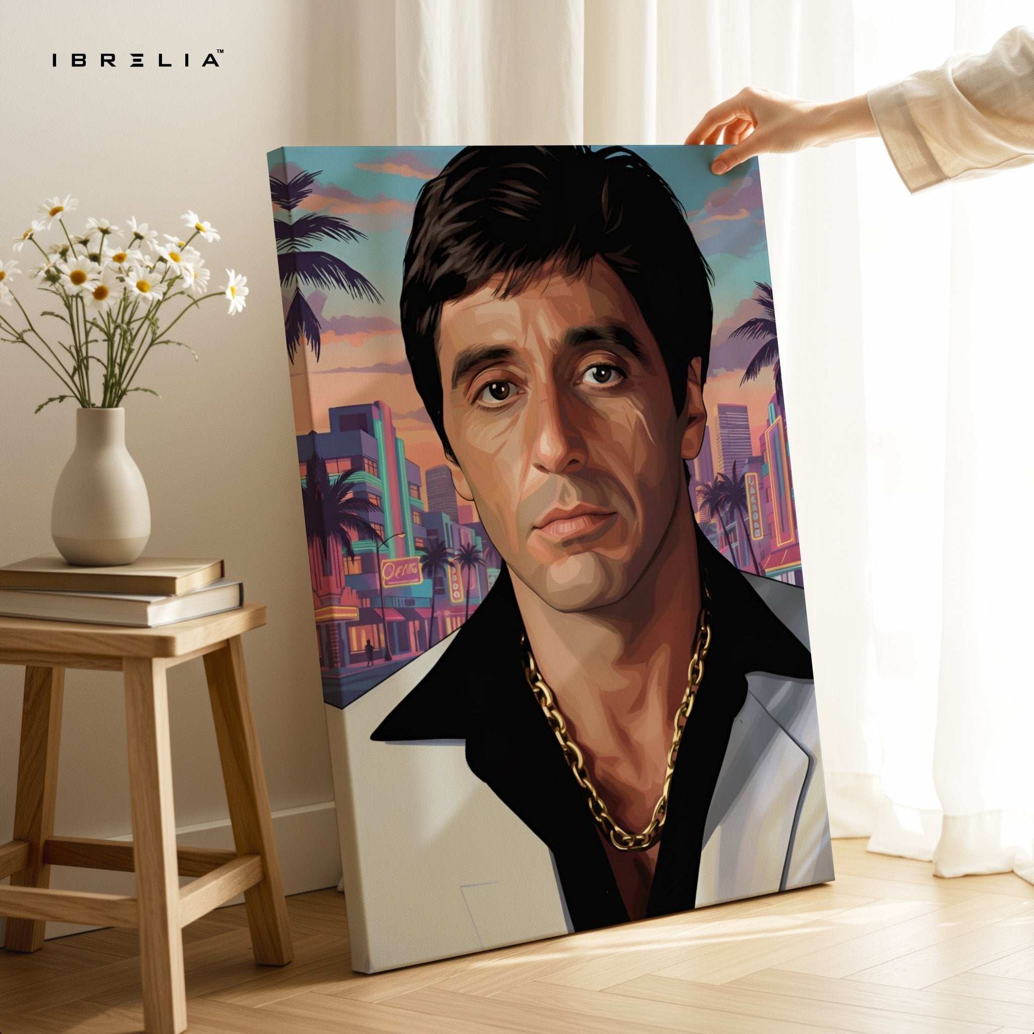 Tony Montana Scarface Wall Frame | 4K Ultra Wrap Frame Wall Art in Pakistan | IBRELIA™ - IBRELIA