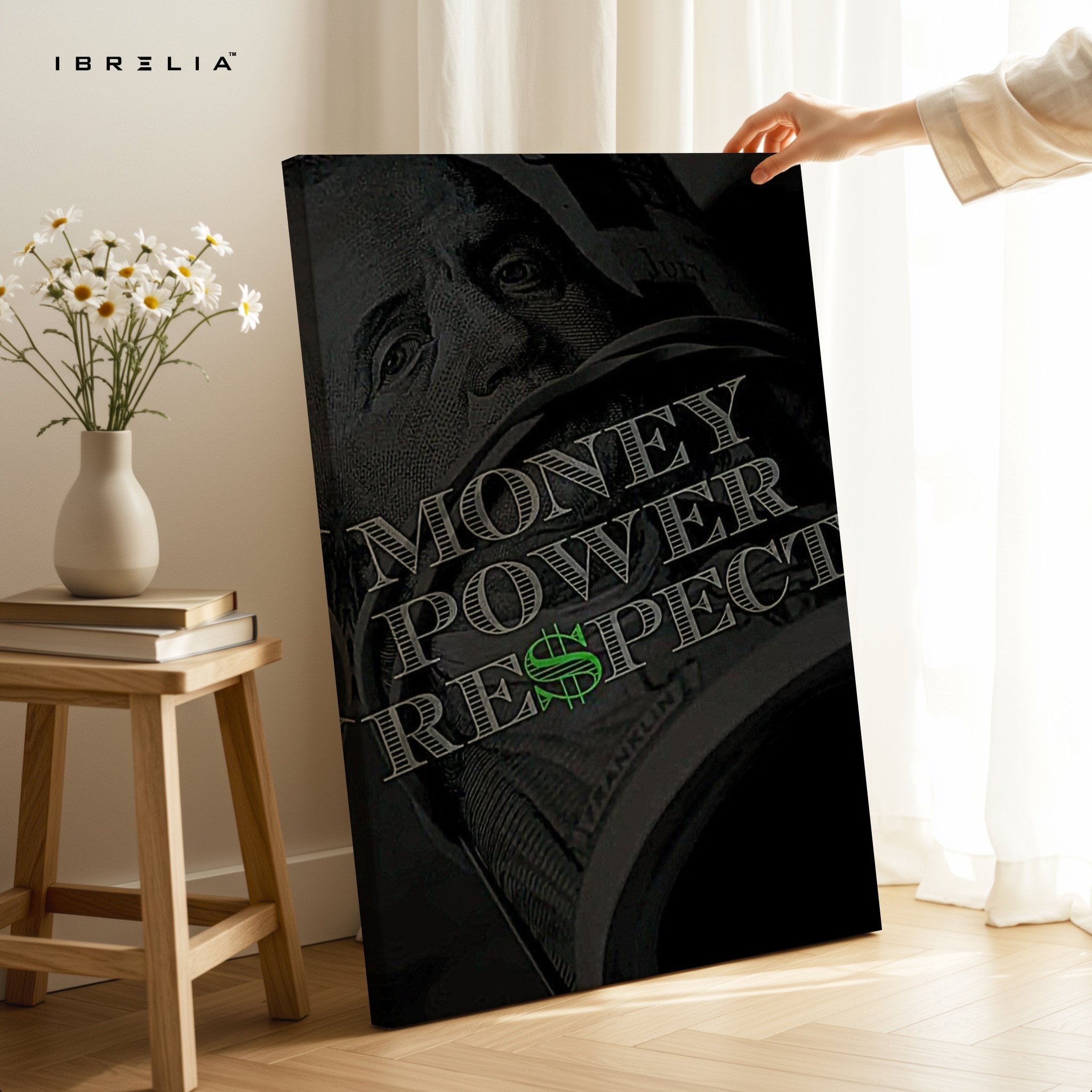 Money Power Respect Wall Frame | 4K Ultra Wrap Frame Wall Art in Pakistan | IBRELIA™ - IBRELIA