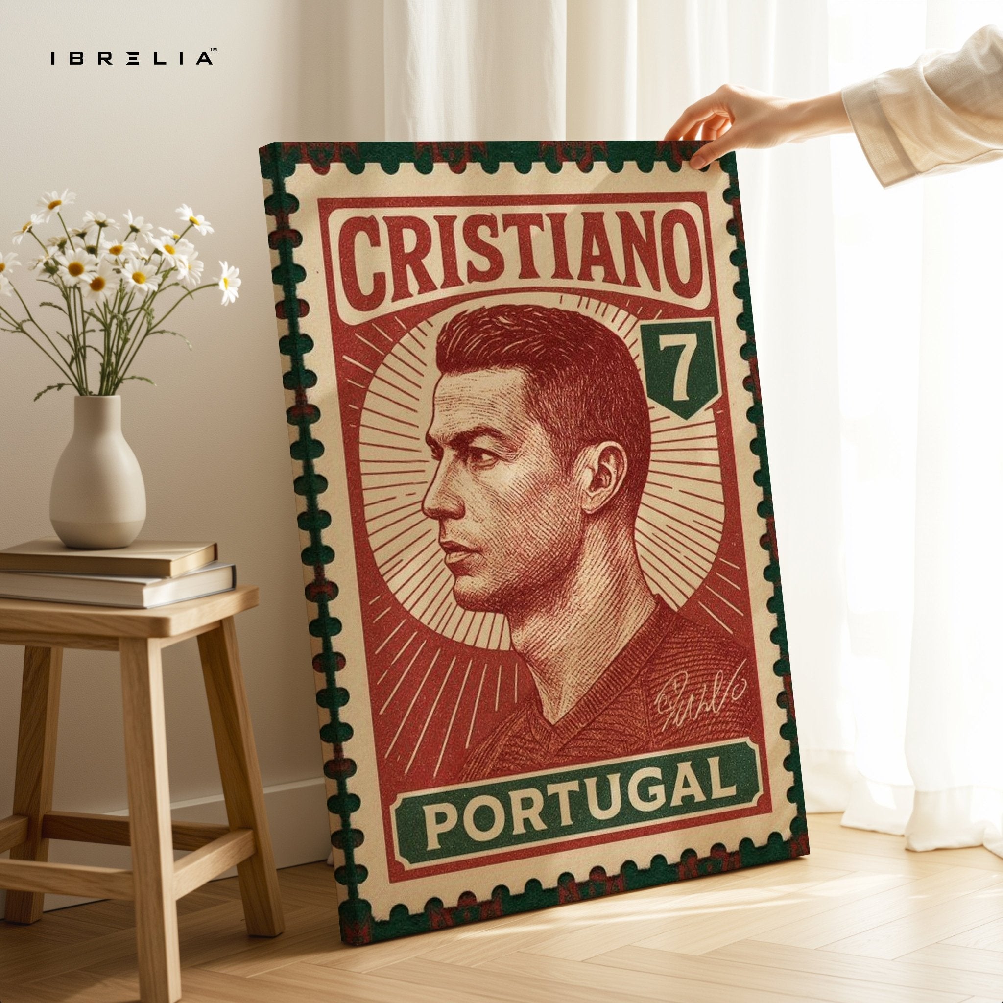 Cristiano Stamp Edition – 4K Ultra Wrap Frame Wall Art in Pakistan | IBRELIA™ - IBRELIA