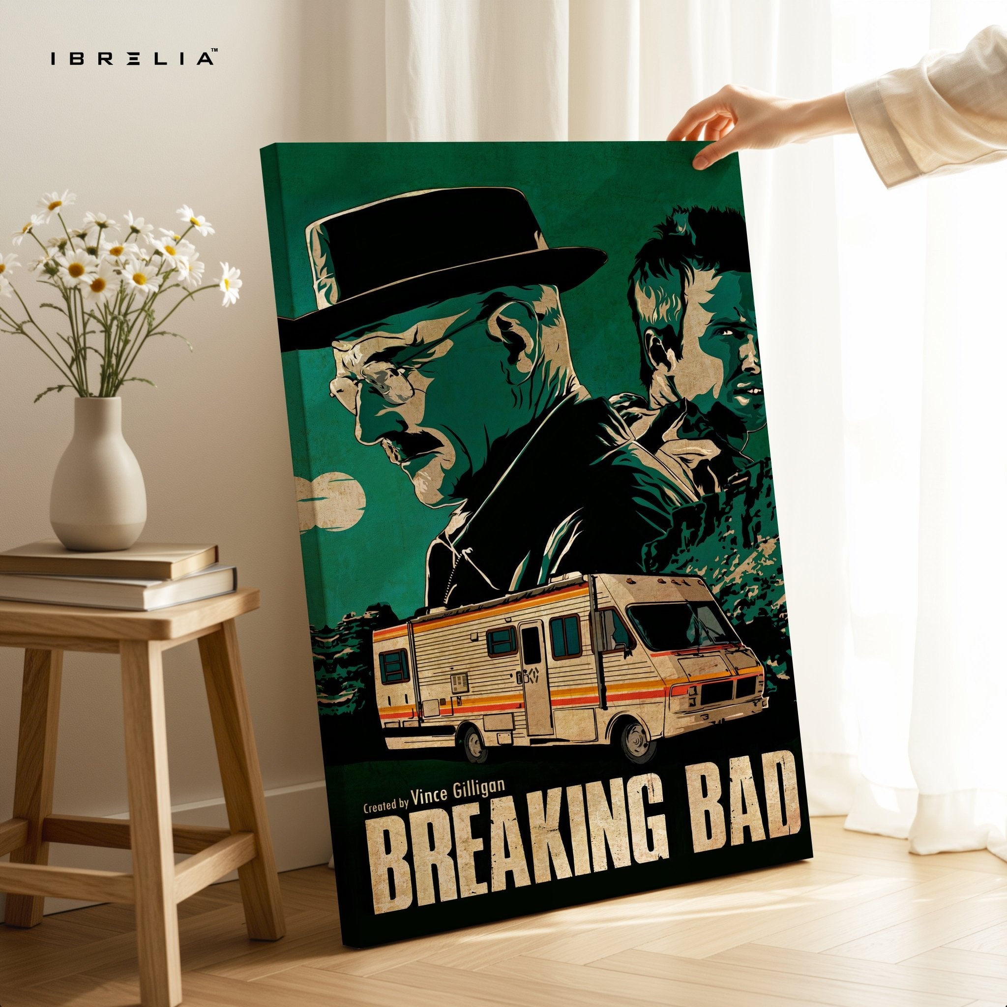 Breaking Bad “Heisenberg & Jesse” Classic Edition – 4K Ultra Wrap Frame Wall Art in Pakistan | IBRELIA™ - IBRELIA