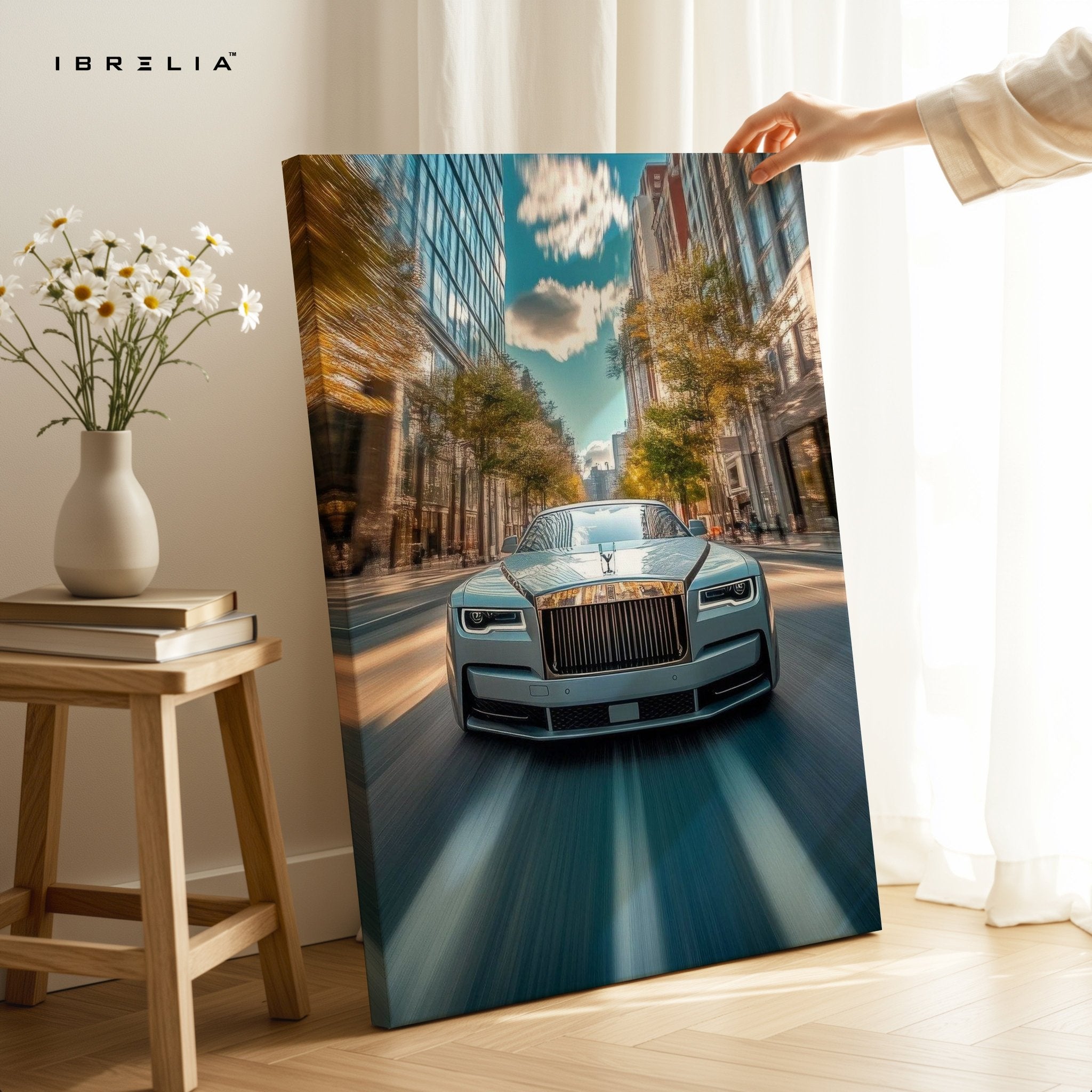 Rolls Royce Speed Motion – 4K Ultra Wrap Frame Wall Art in Pakistan | IBRELIA™ - IBRELIA
