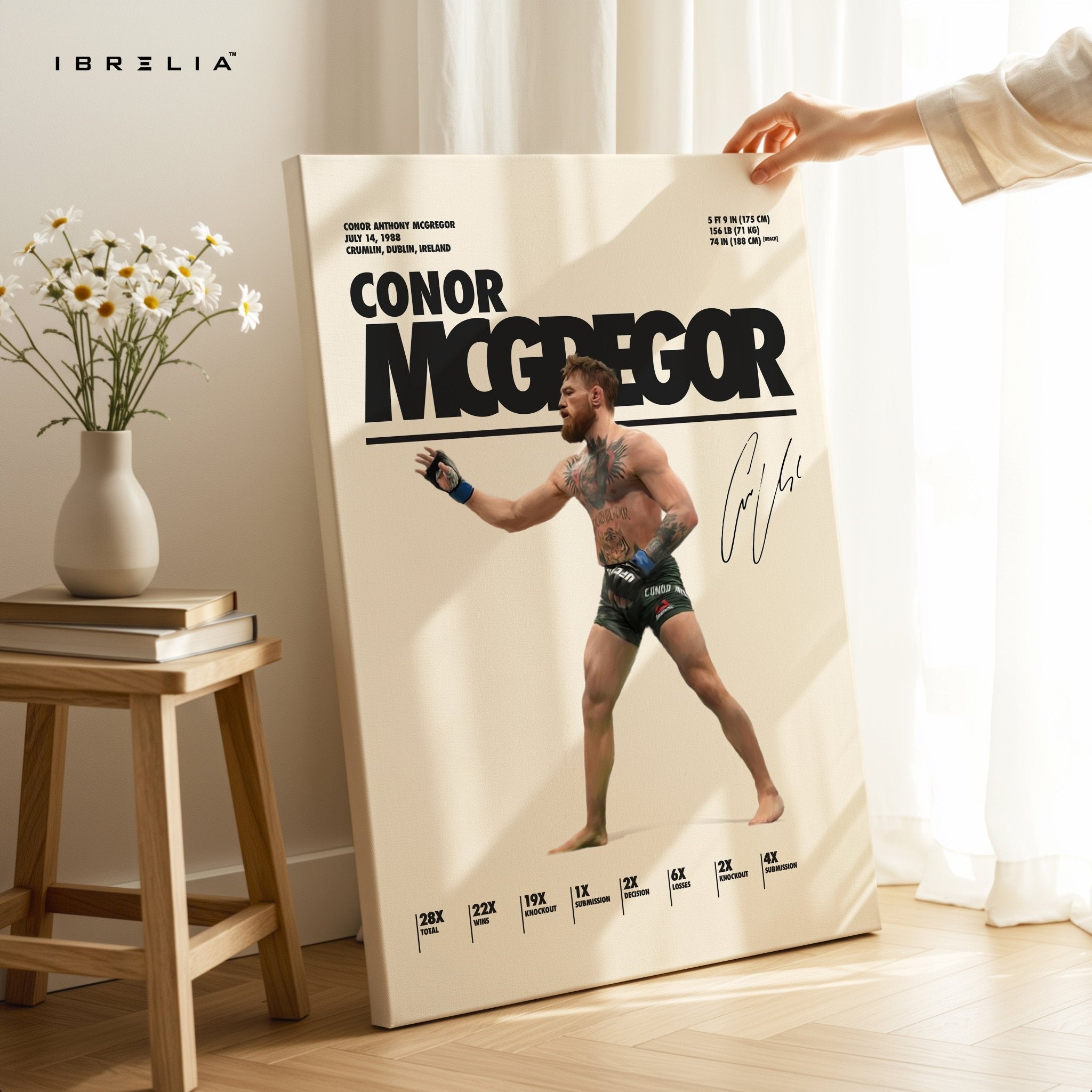 Conor McGregor UFC Champion – 4K Ultra Wrap Frame Wall Art in Pakistan | IBRELIA™ - IBRELIA