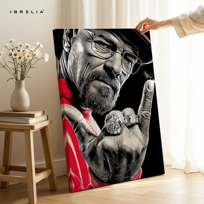 Walter White Graffiti Power Wall Frame | 4K Ultra Wrap Frame Wall Art in Pakistan | IBRELIA™ - IBRELIA