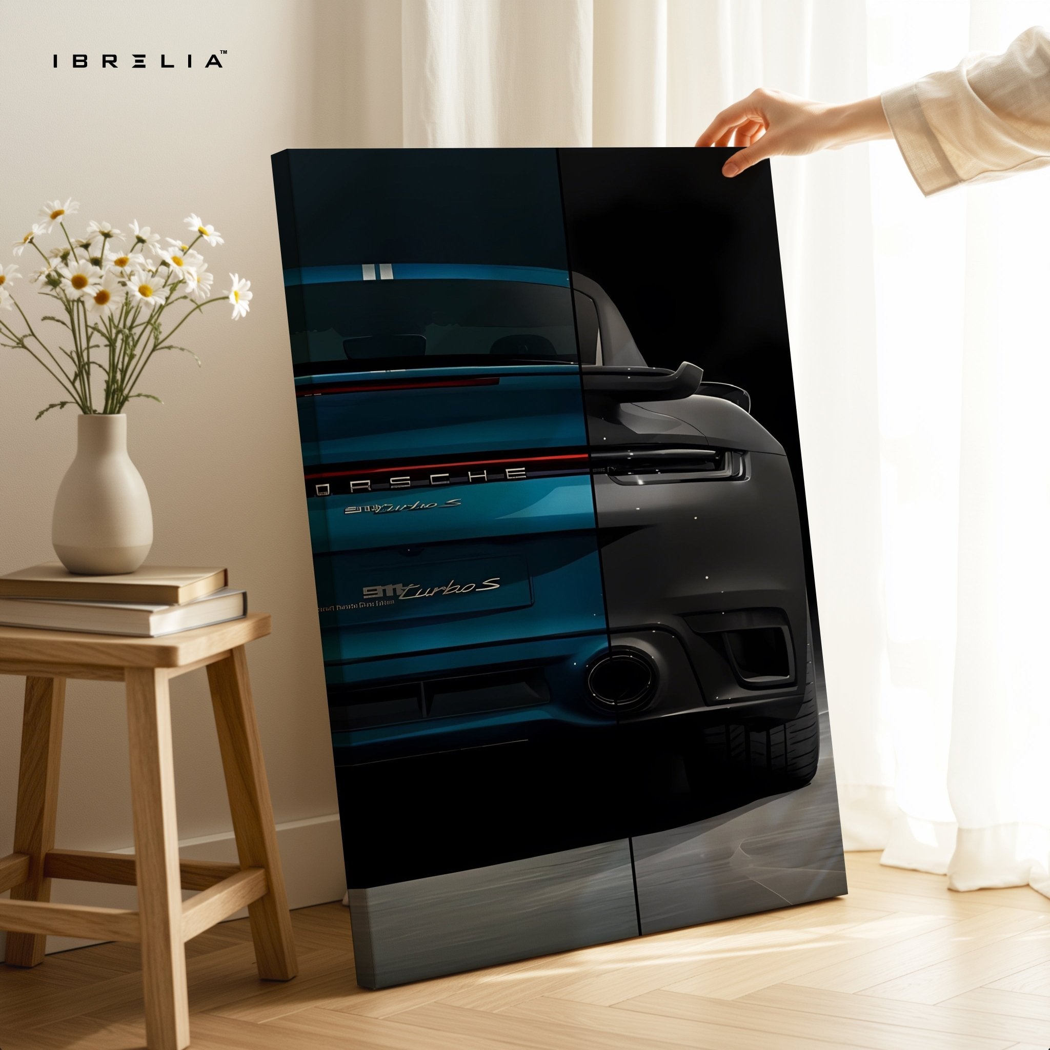 Porsche 911 Turbo S 4K Ultra Wrap Frame Wall Art in Pakistan | IBRELIA™ - IBRELIA