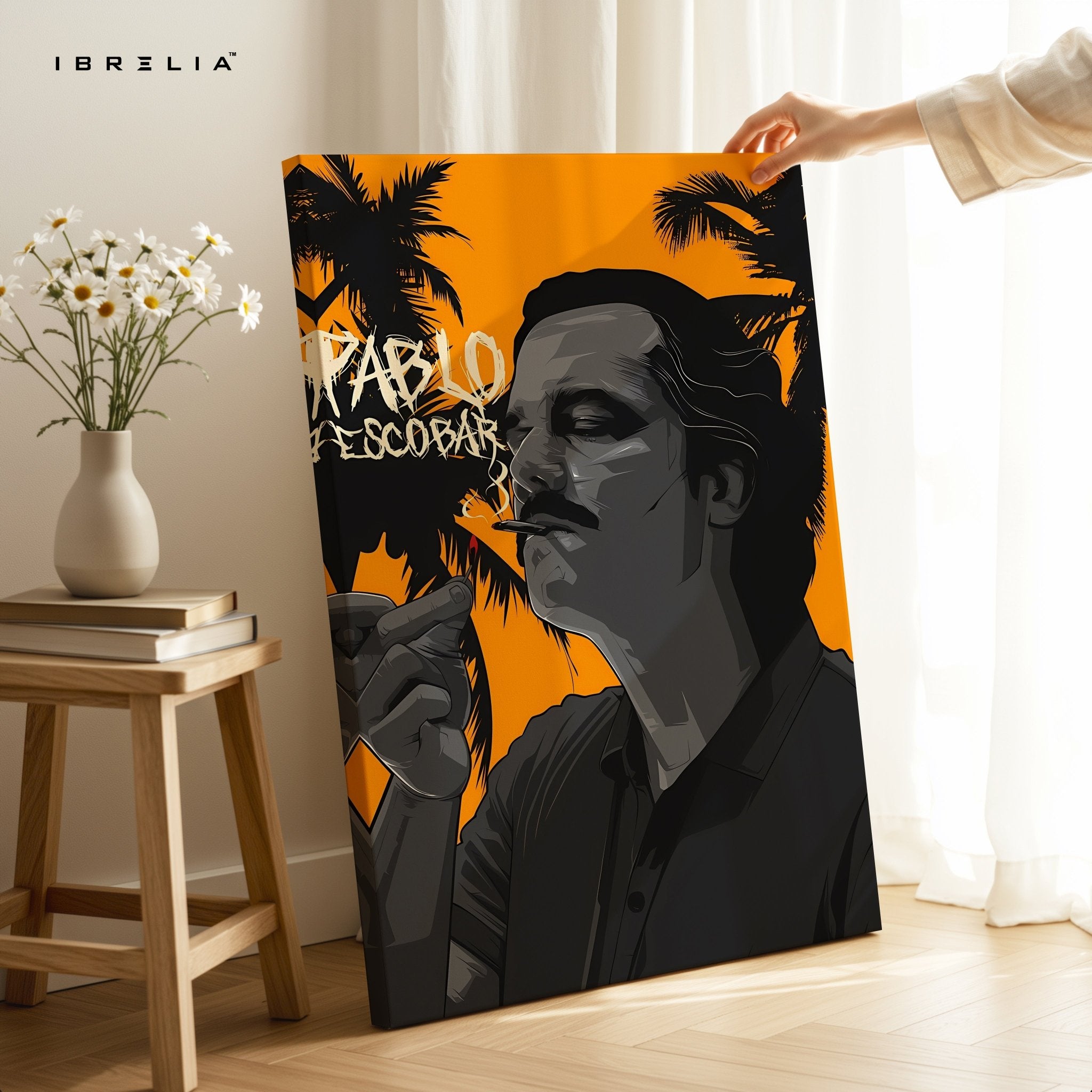 Pablo Escobar – Narcos - Inspired Wall Frame | 4K Ultra Wrap Frame Wall Art in Pakistan | IBRELIA™ - IBRELIA