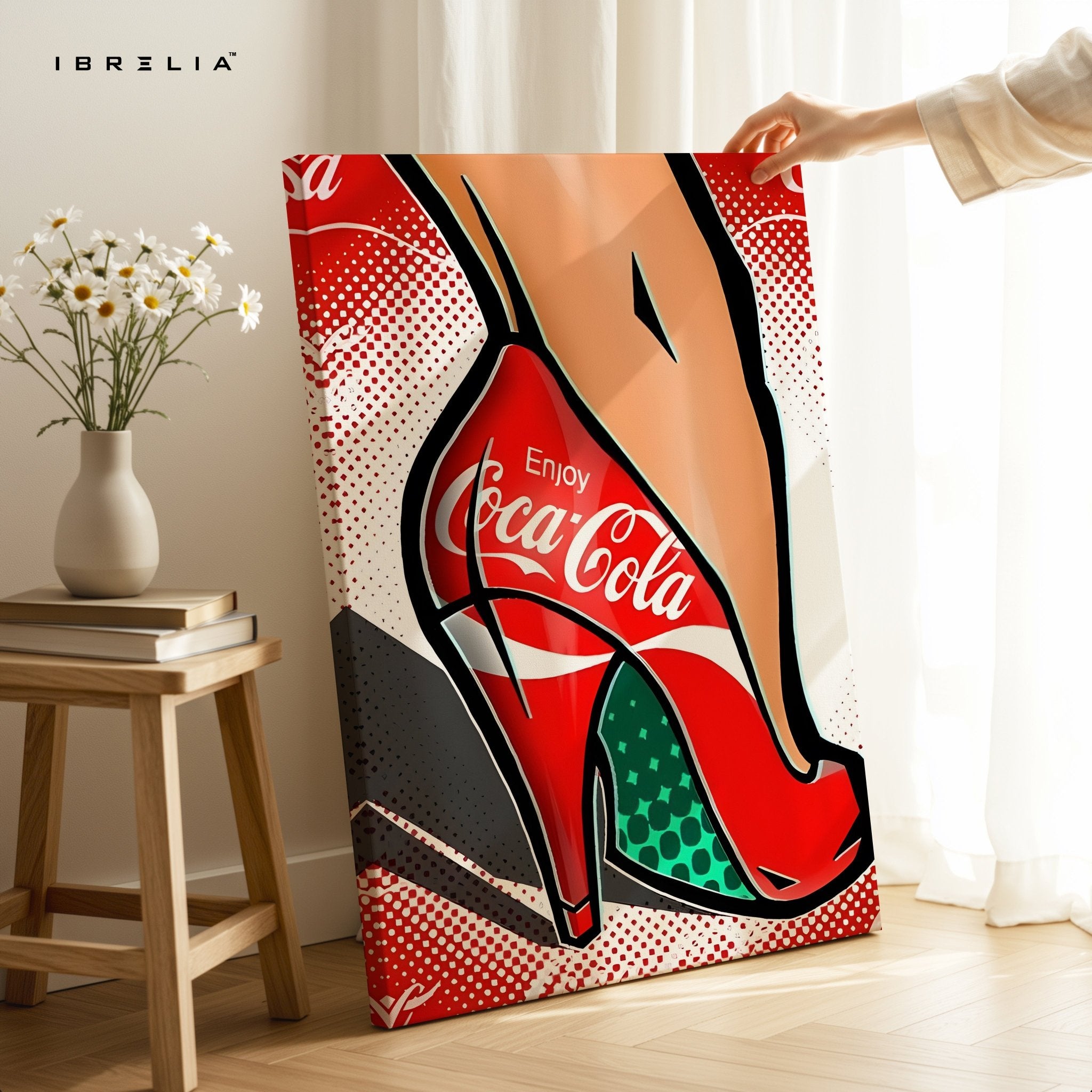 Coca - Cola Pop Art Heels Wall Frame | 4K Ultra Wrap Frame Wall Art in Pakistan | IBRELIA™ - IBRELIA