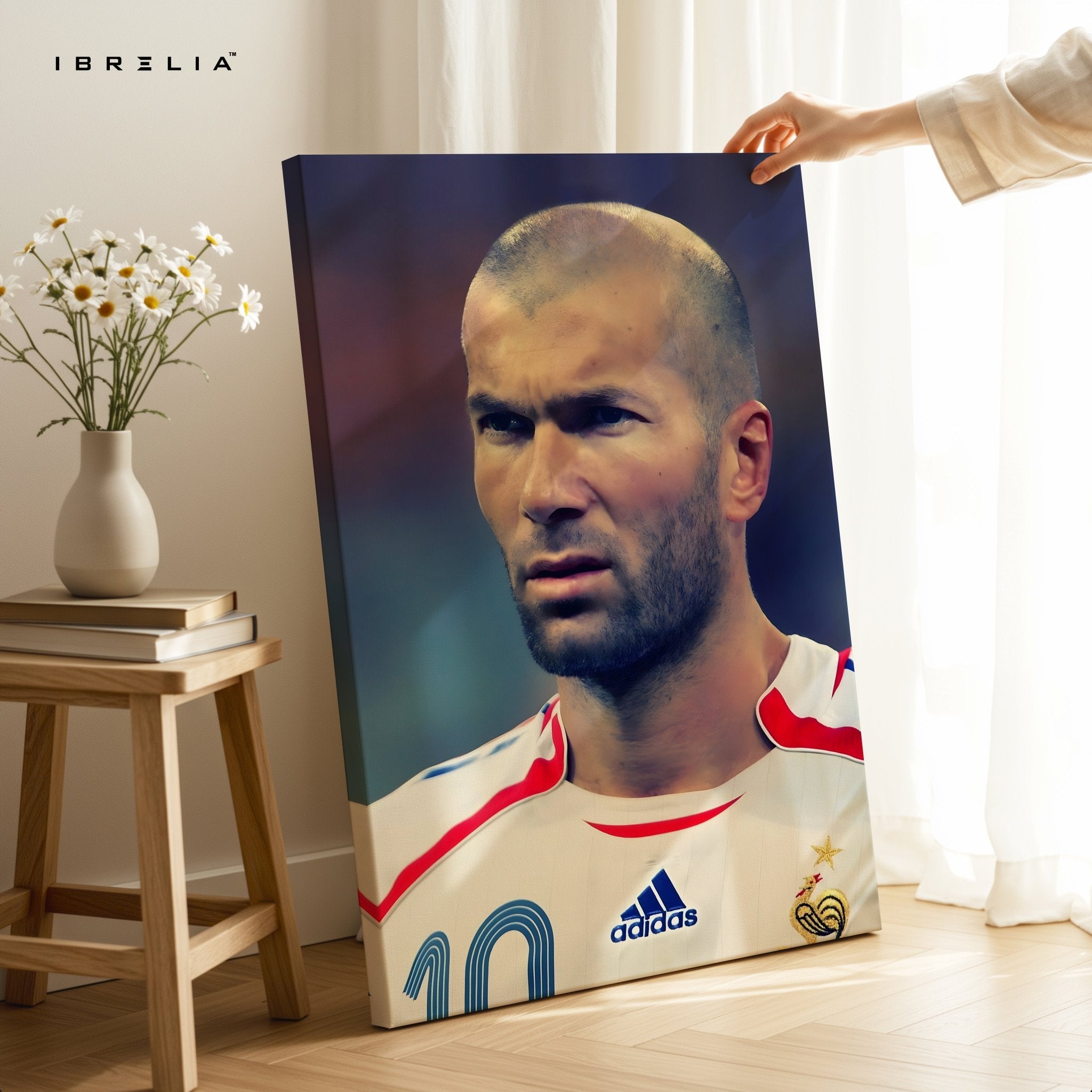 Zinedine Zidane – The Maestro Wall Frame | 4K Ultra Wrap Frame Wall Art in Pakistan | IBRELIA™ - IBRELIA