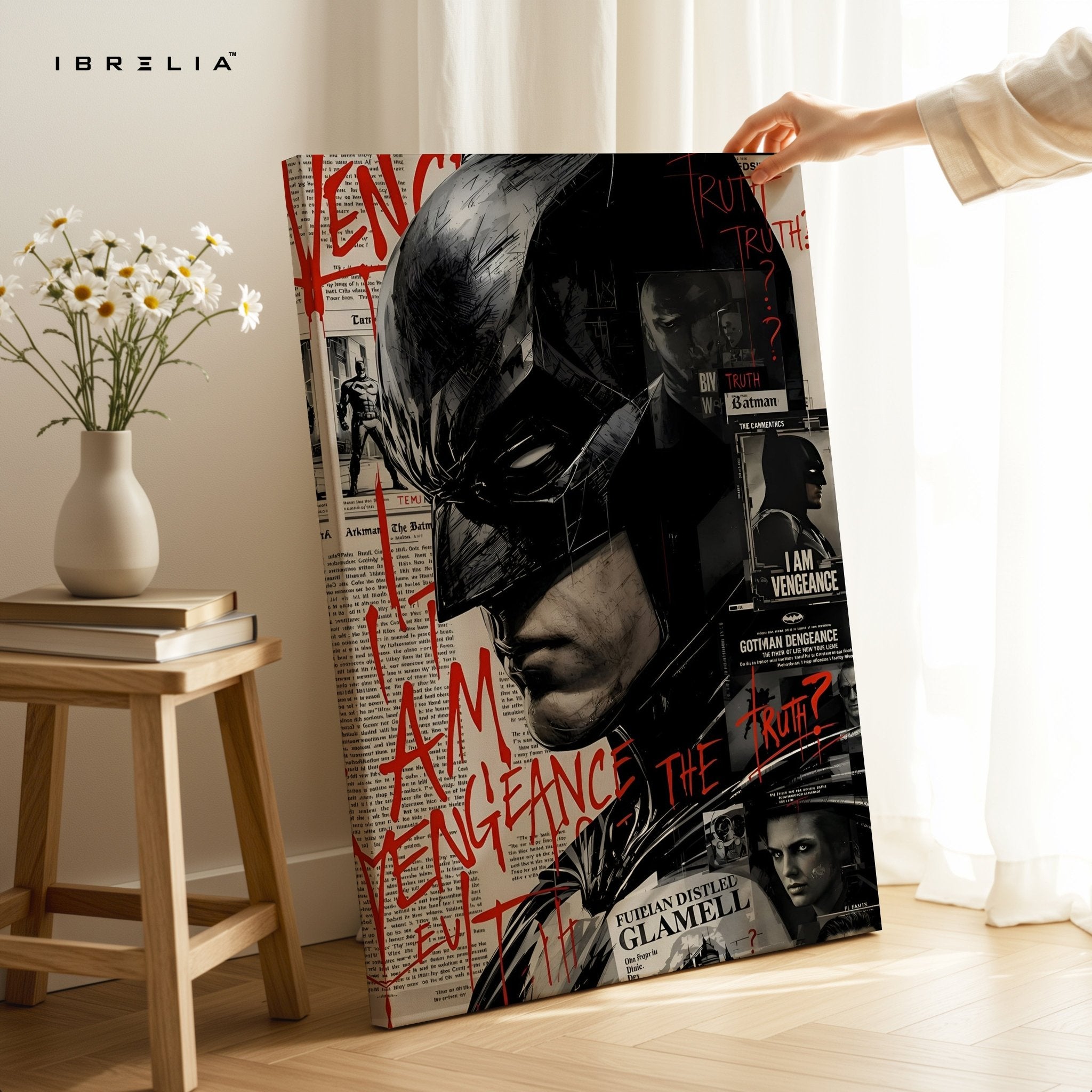 Batman Vengeance Edition – 4K Ultra Wrap Frame Wall Art in Pakistan | IBRELIA™ - IBRELIA