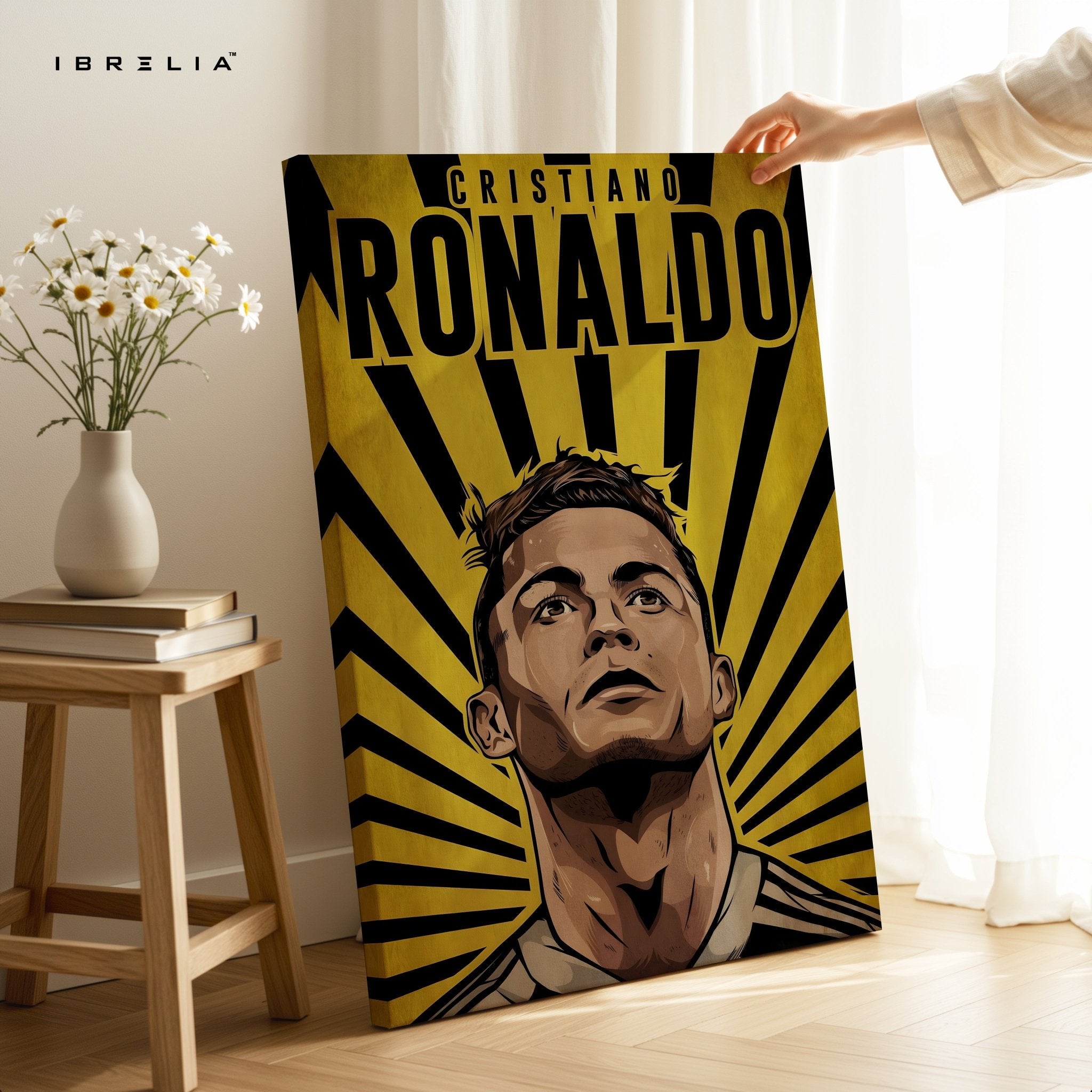 Cristiano Ronaldo Wall Art – Yellow Power Edition | IBRELIA™ - IBRELIA