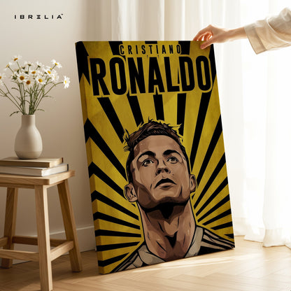 Cristiano Ronaldo Wall Art – Yellow Power Edition | IBRELIA™ - IBRELIA