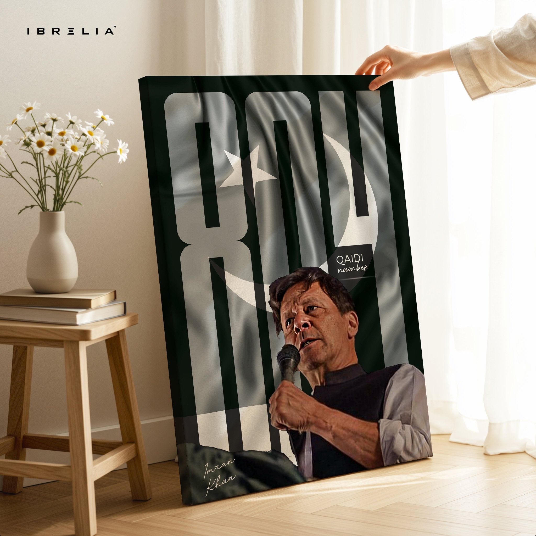 Imran Khan “Qaid No. 804” Wall Art – Symbol of Strength & Revolution | IBRELIA™ - IBRELIA
