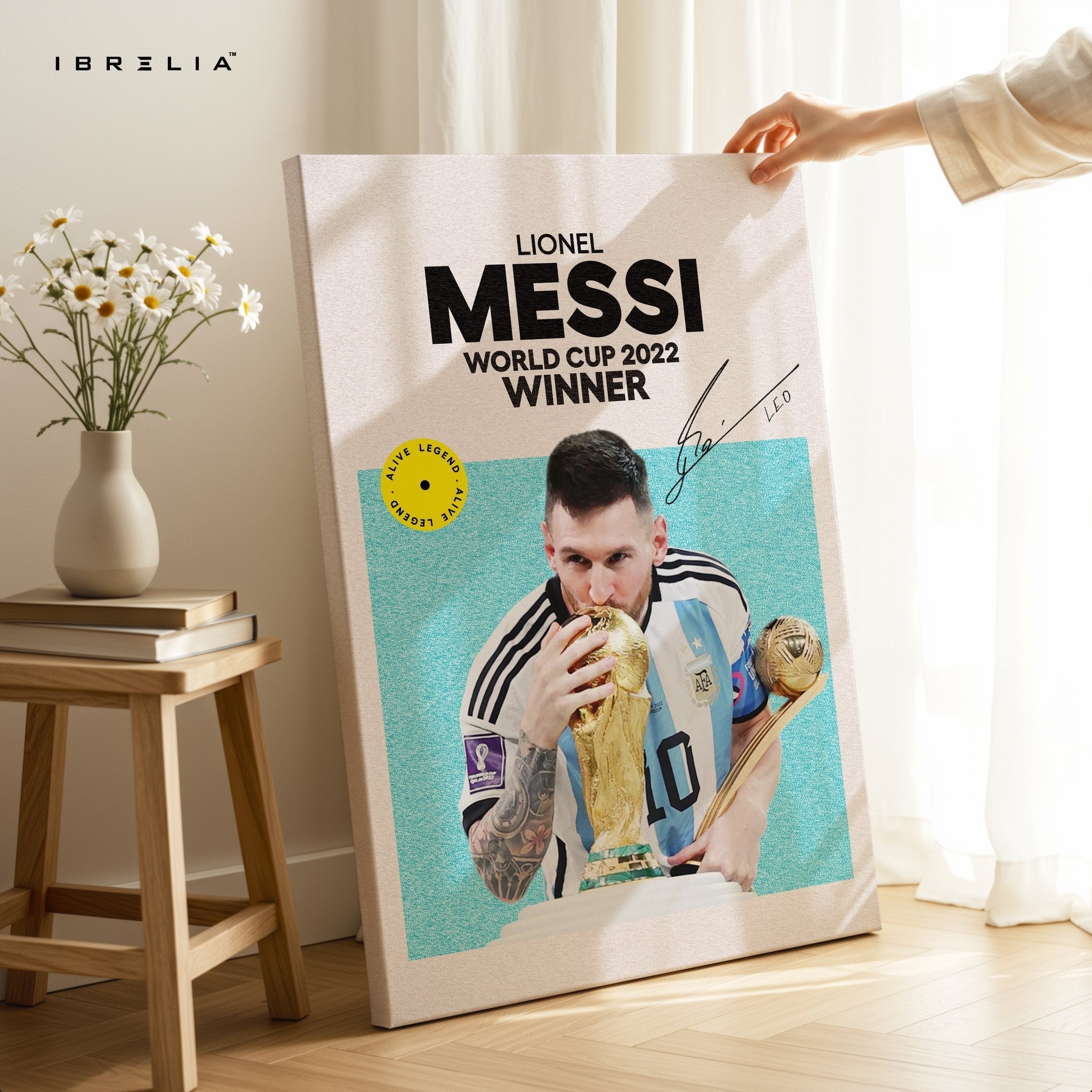 Lionel Messi World Cup 2022 Winner – 4K Ultra Wrap Frame Wall Art in Pakistan | IBRELIA™ - IBRELIA