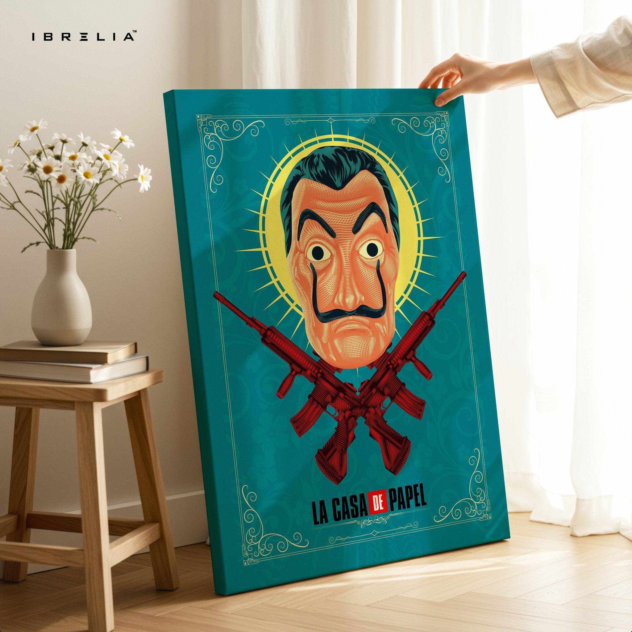 La Casa De Papel “Dali Mask” Wall Frame – 4K Ultra Wrap Frame Wall Art in Pakistan | IBRELIA™ - IBRELIA