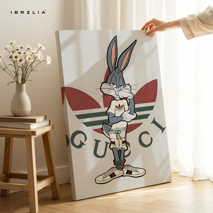 Bugs Bunny x Gucci Wall Frame | 4K Ultra Wrap Frame Wall Art in Pakistan | IBRELIA™ - IBRELIA