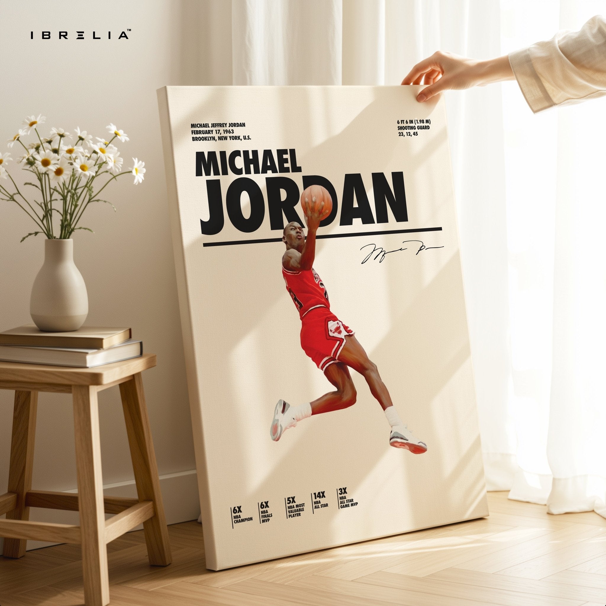 Michael Jordan Air Dunk – 4K Ultra Wrap Frame Wall Art in Pakistan | IBRELIA™ - IBRELIA