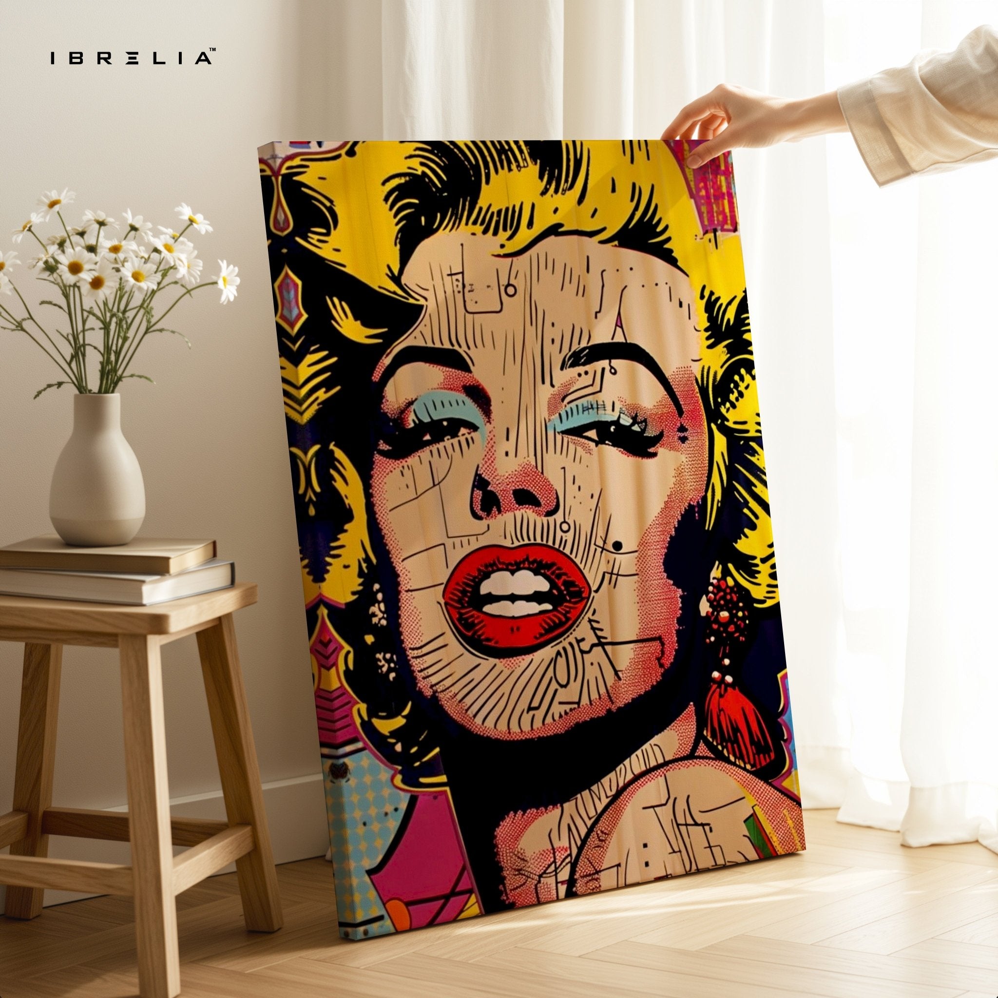 Marilyn Monroe Pop Art Wall Frame | 4K Ultra Wrap Frame Wall Art in Pakistan | IBRELIA™